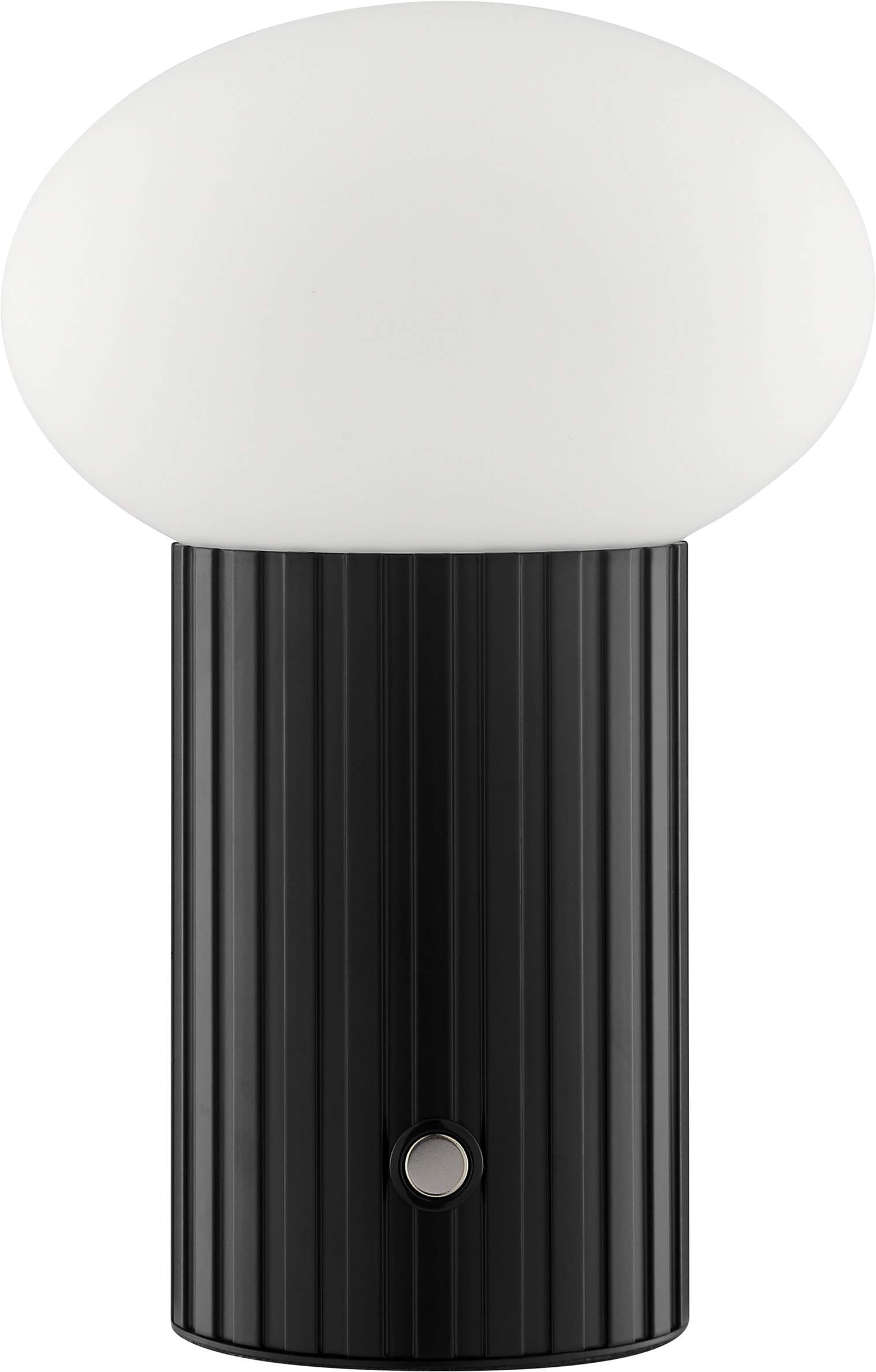 Brilliant LED Tischleuchte »Venti« LED-Modul 1 Stk. Warmweiß Akku-Leuchte, Ø 12 cm, Höhe 18 cm, 250 lm, Wireless charging o. USB