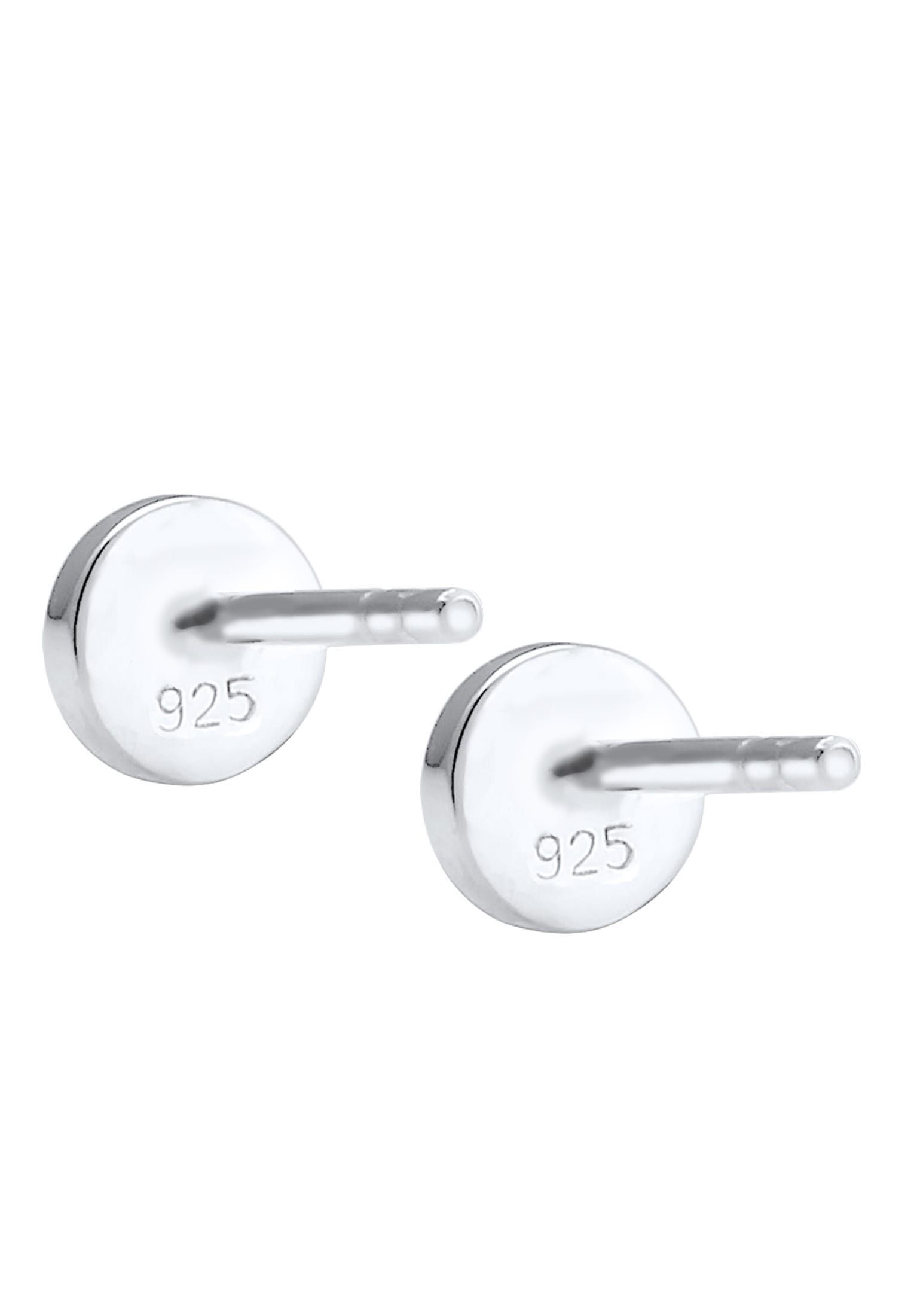Elli Paar Ohrstecker »Ohrringe Kreis Geo Rund Basic Emaille 925 Silber«