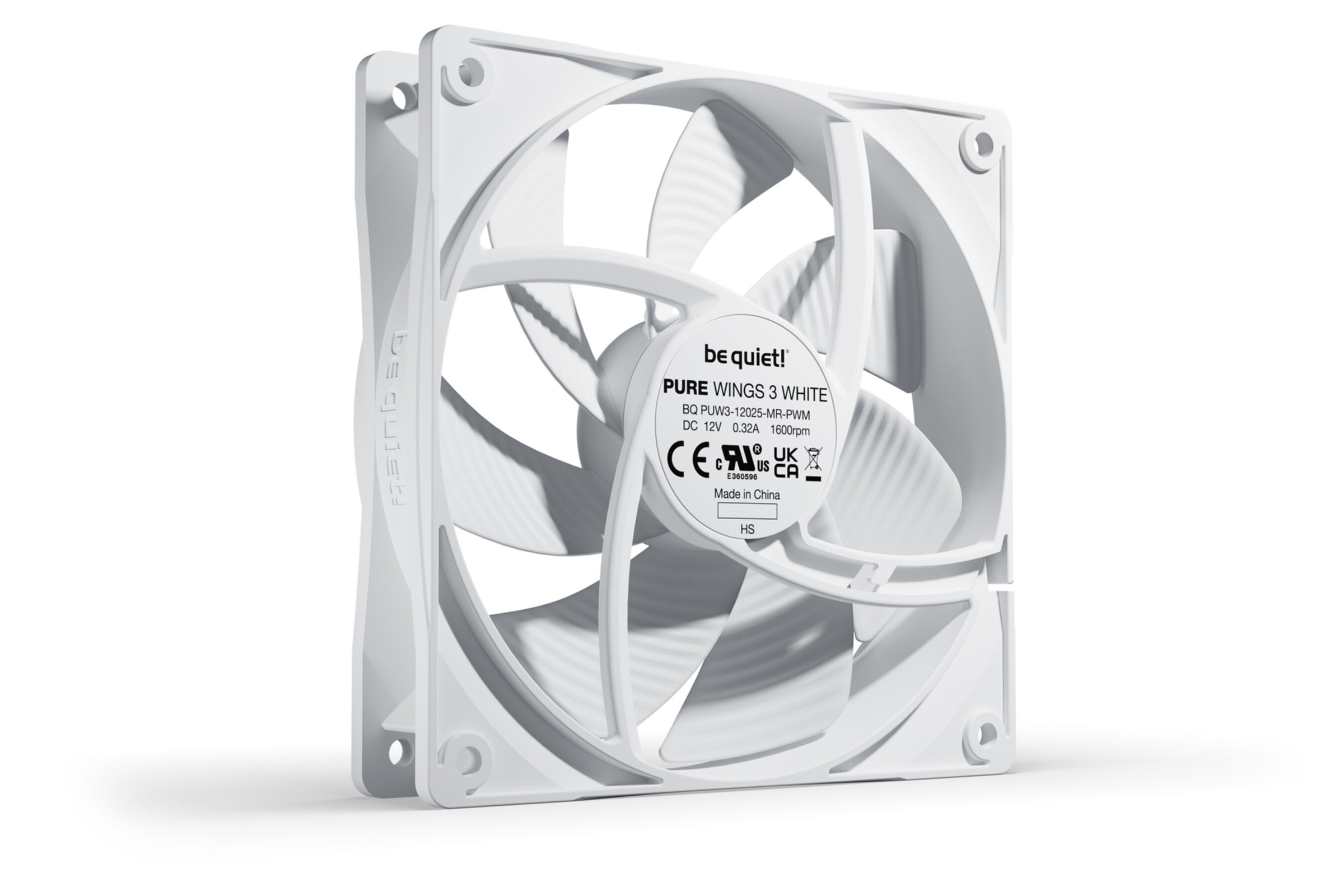 be quiet! Gehäuselüfter »Pure Wings 3 120mm PWM White«