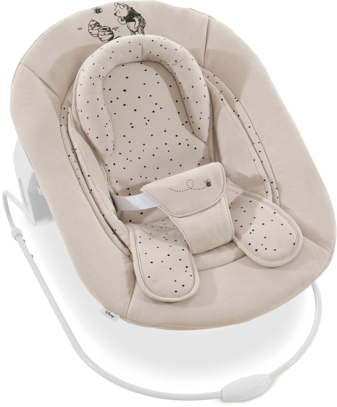 Hauck Hochstuhlaufsatz »Alpha Bouncer 2in1 Winnie the Pooh beige« bis, 9 kg, mit Wippgestell