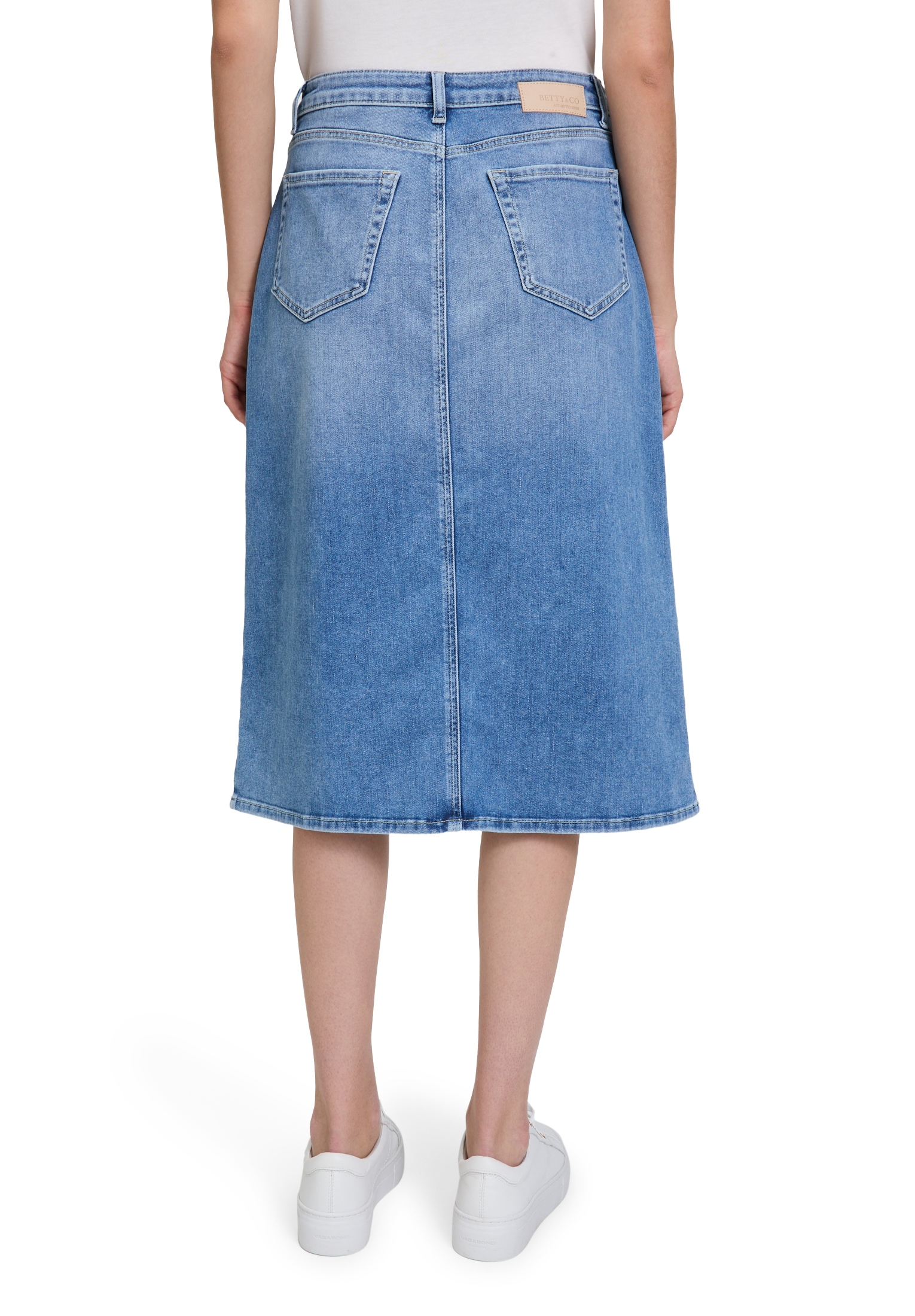 Betty&Co Jeansrock »Jeansrock mit Waschung«