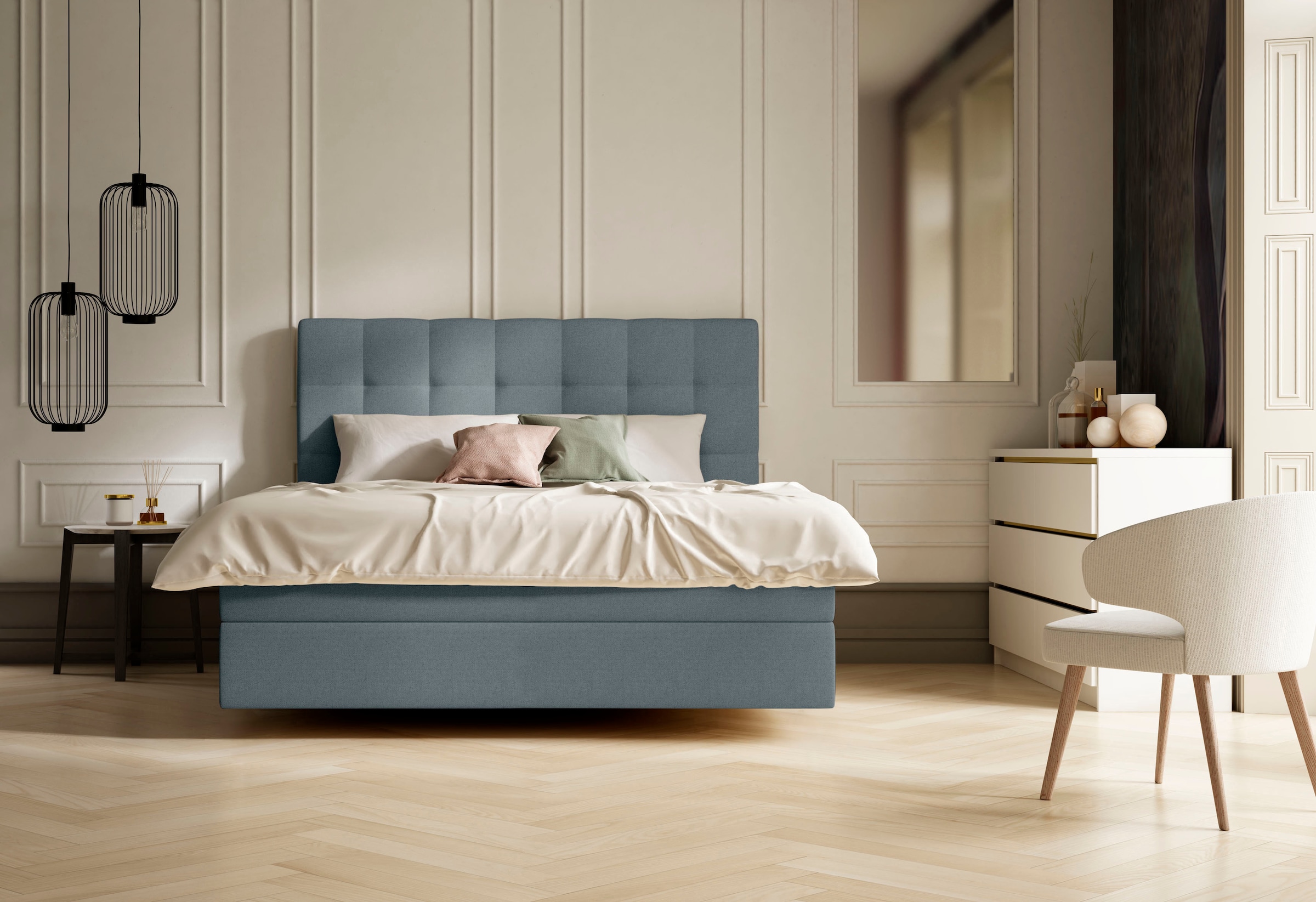 Boxspringbett »Aida«, mit GELTEX® Next Topper und 7-Zonen-Tonnentaschen-Federkernmatratze