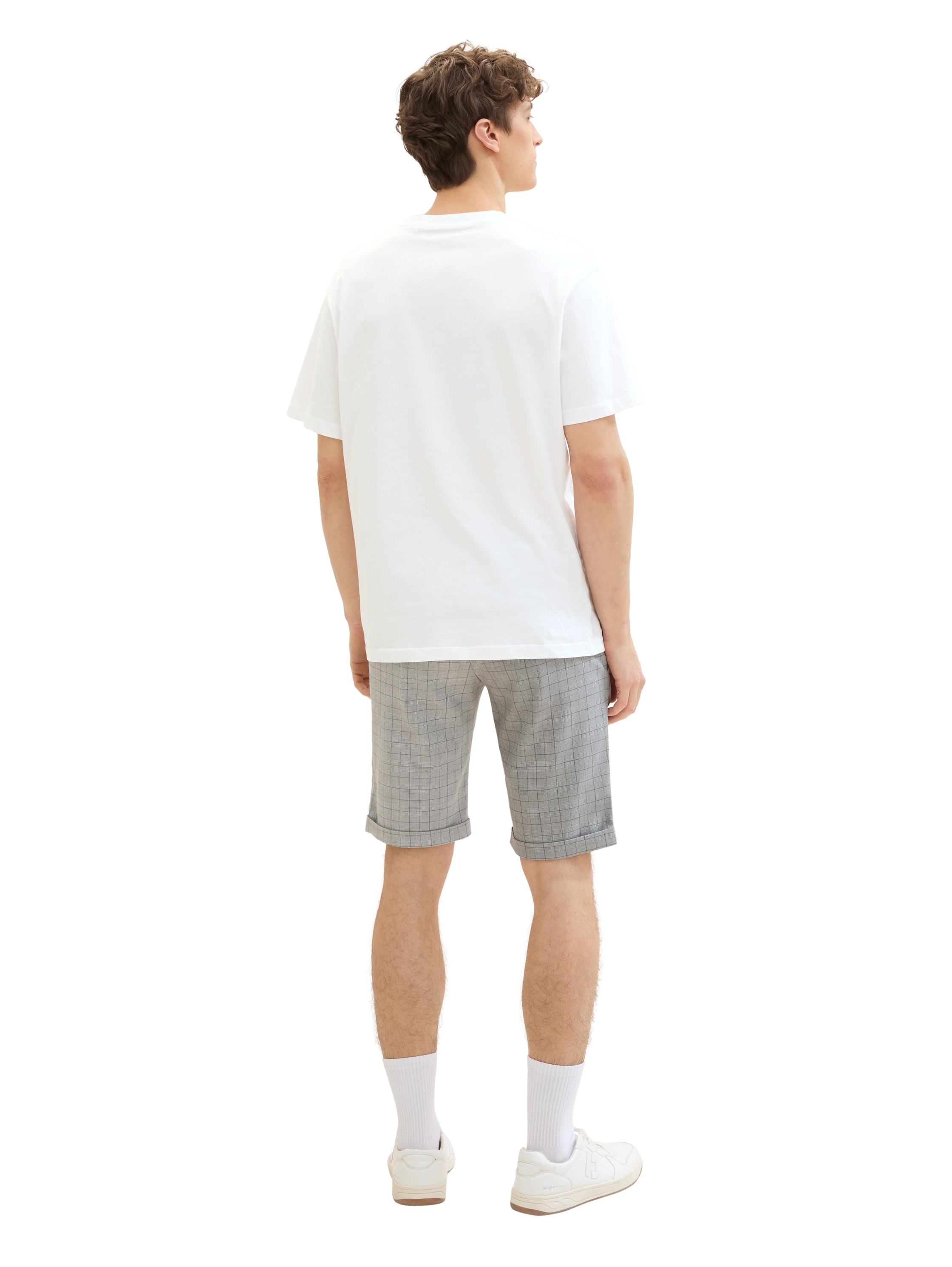 TOM TAILOR Denim Chinoshorts, in karierter Optik