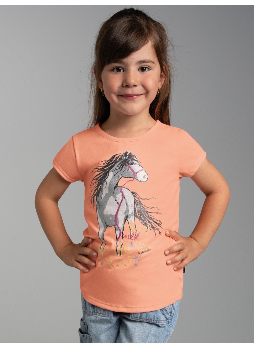 Trigema T-Shirt »TRIGEMA T-Shirt mit Pferd« 1 Stk. tlg.