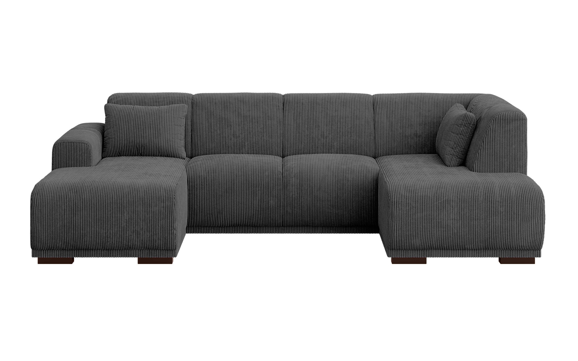 Home affaire Wohnlandschaft »BORNHOLM U-Form mit Recamiere rechts/links, B/T/H: 300/162/85 cm«, U-Form mit Wellenunterfederung, Recamiere rechts oder links bestellbar
