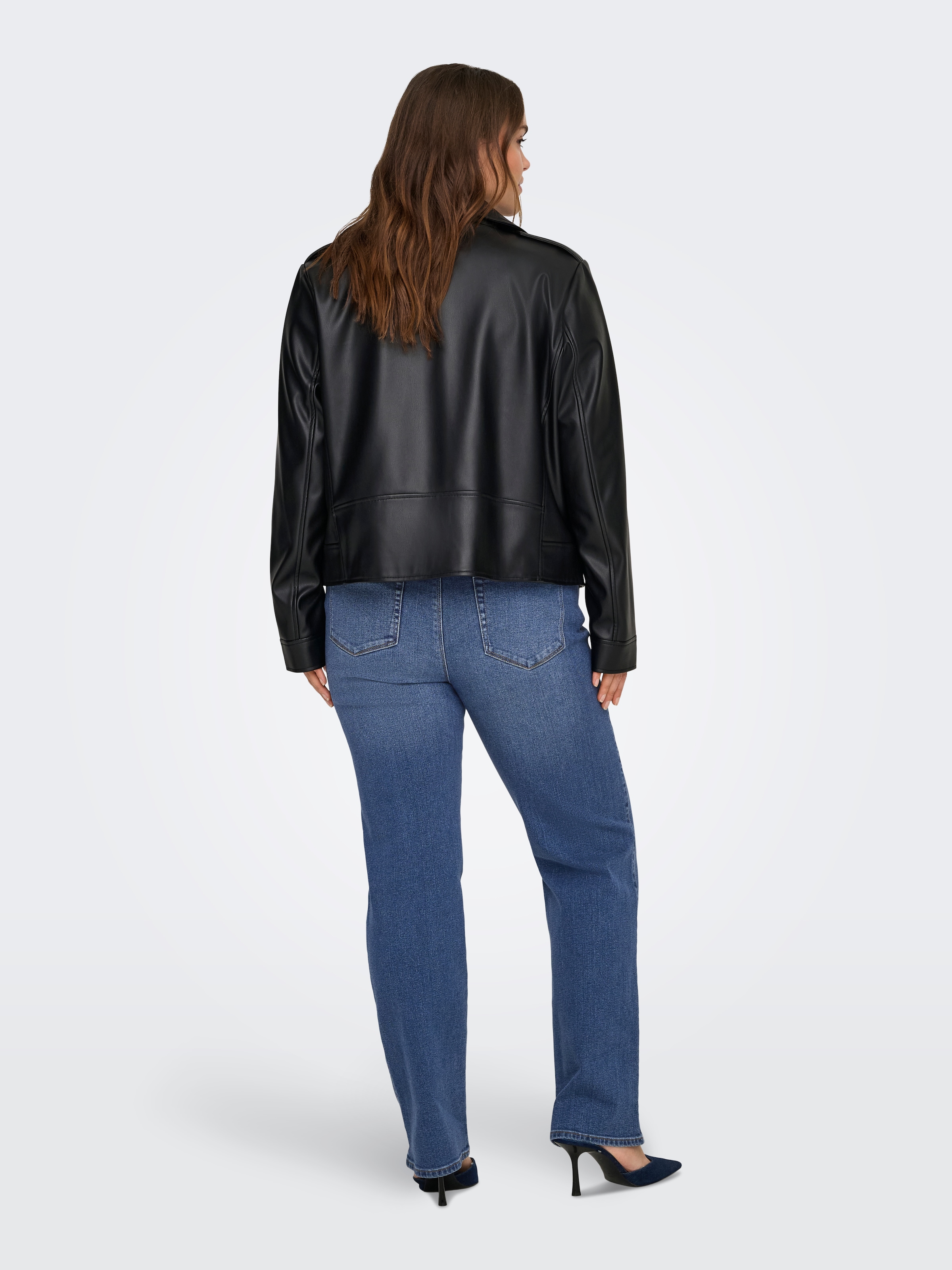 ONLY CARMAKOMA Lederjacke »CARCARMEN FAUX LEATHER BIKER OTW NOOS«