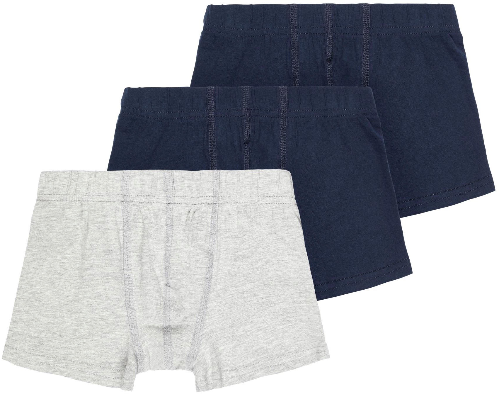 Name It Boxer »NKMTIGHTS für Jungen mit weichem Bund und angenehmer Länge«, (Packung, 3 St.), normal, Jersey, gestreift, abgestepptes Bündchen