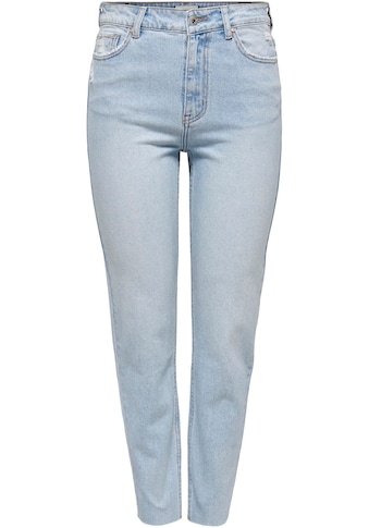 Only Straight-Jeans »ONLEMILY HW STR RAW CR AK« kaufen