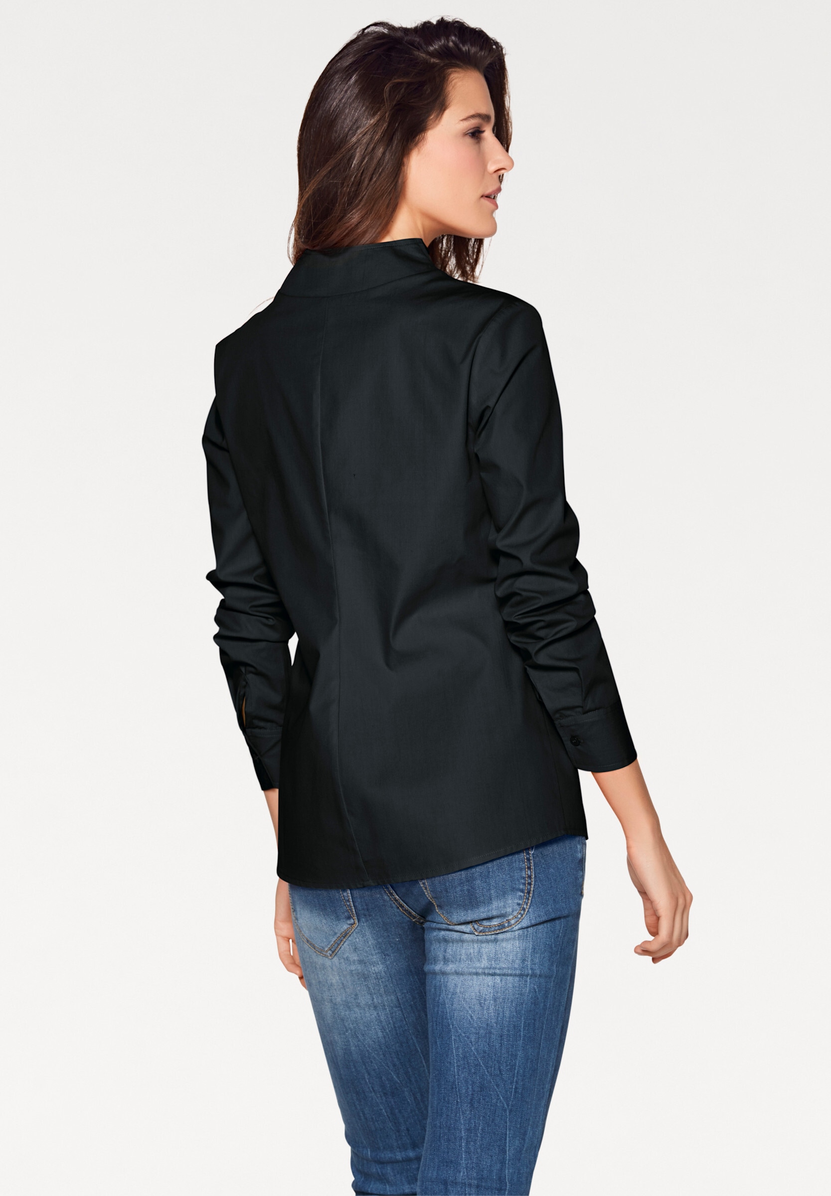 heine Klassische Bluse »Stehkragen-Bluse Hemdbluse mit Stehkragen«