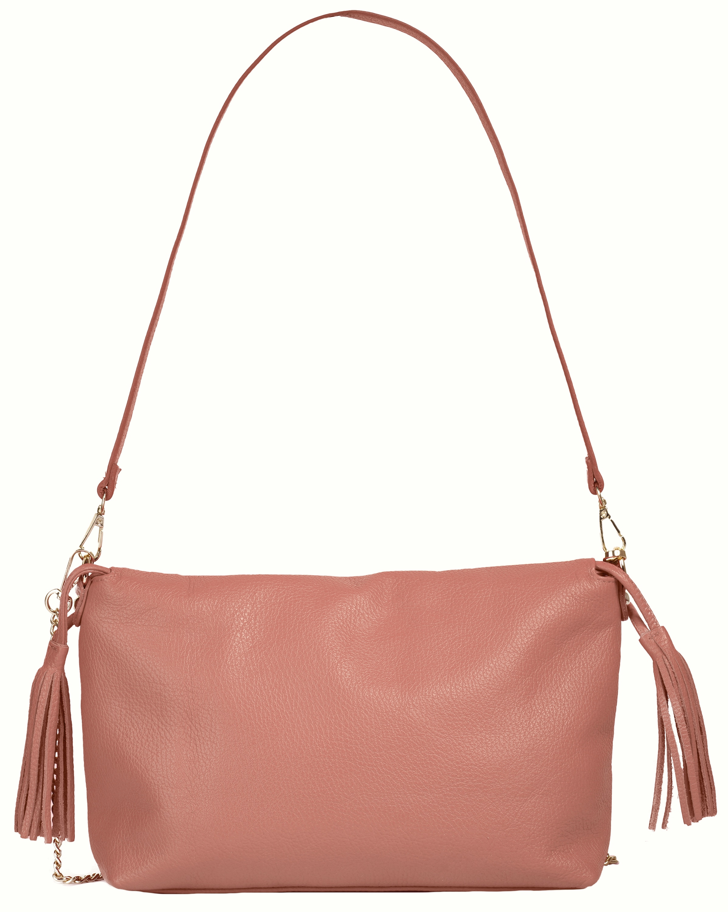 Samantha Look Umhängetasche echt Leder, Made in Italy