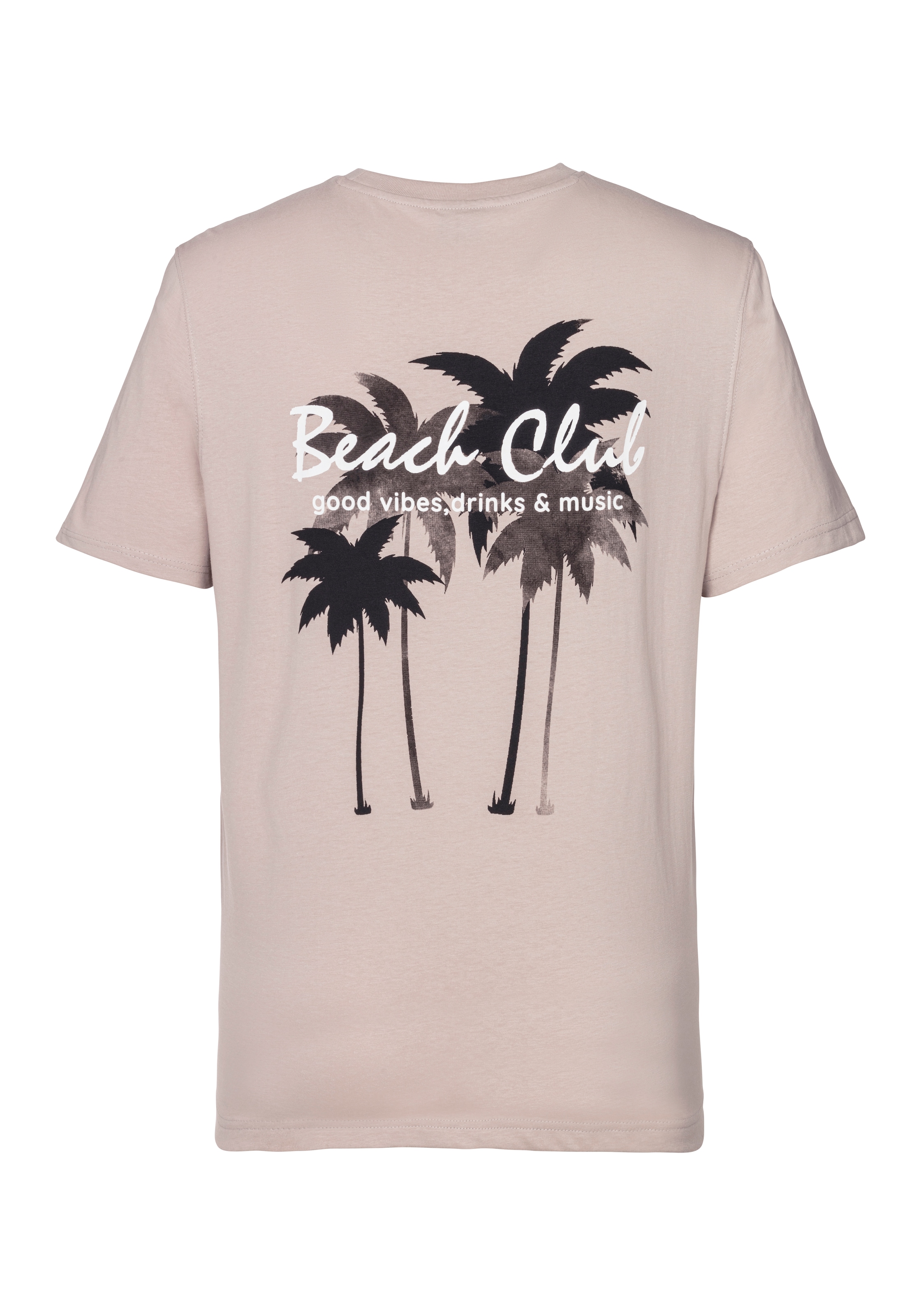 Beachtime T-Shirt »mit großem Rückenprint«, Regular-Fit, mit Print vorn und hinten