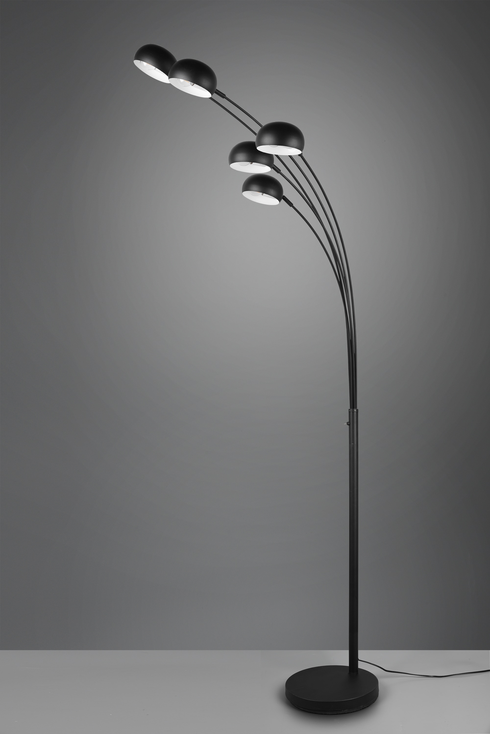 TRIO Leuchten Stehlampe Kabel, 210 Auslage cm, 70 cm, Garantie mit mit 3 Stehleuchte Jahren Kippschalter XXL online »DITO, flammig-flammig, 5 5-flammig«, 2 kaufen Höhe | m