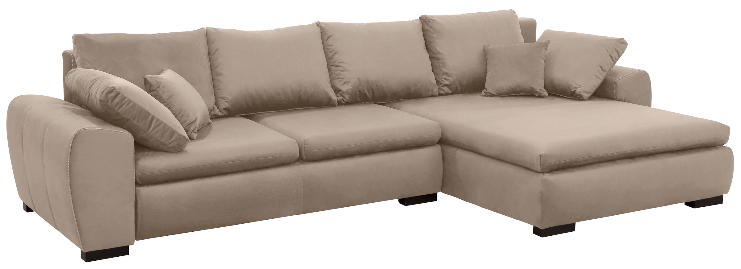Home affaire Ecksofa »Cara Mia L-Form, B: 325 cm« mit 4 Zierkissen, optional Bettfunktion & Bettkasten
