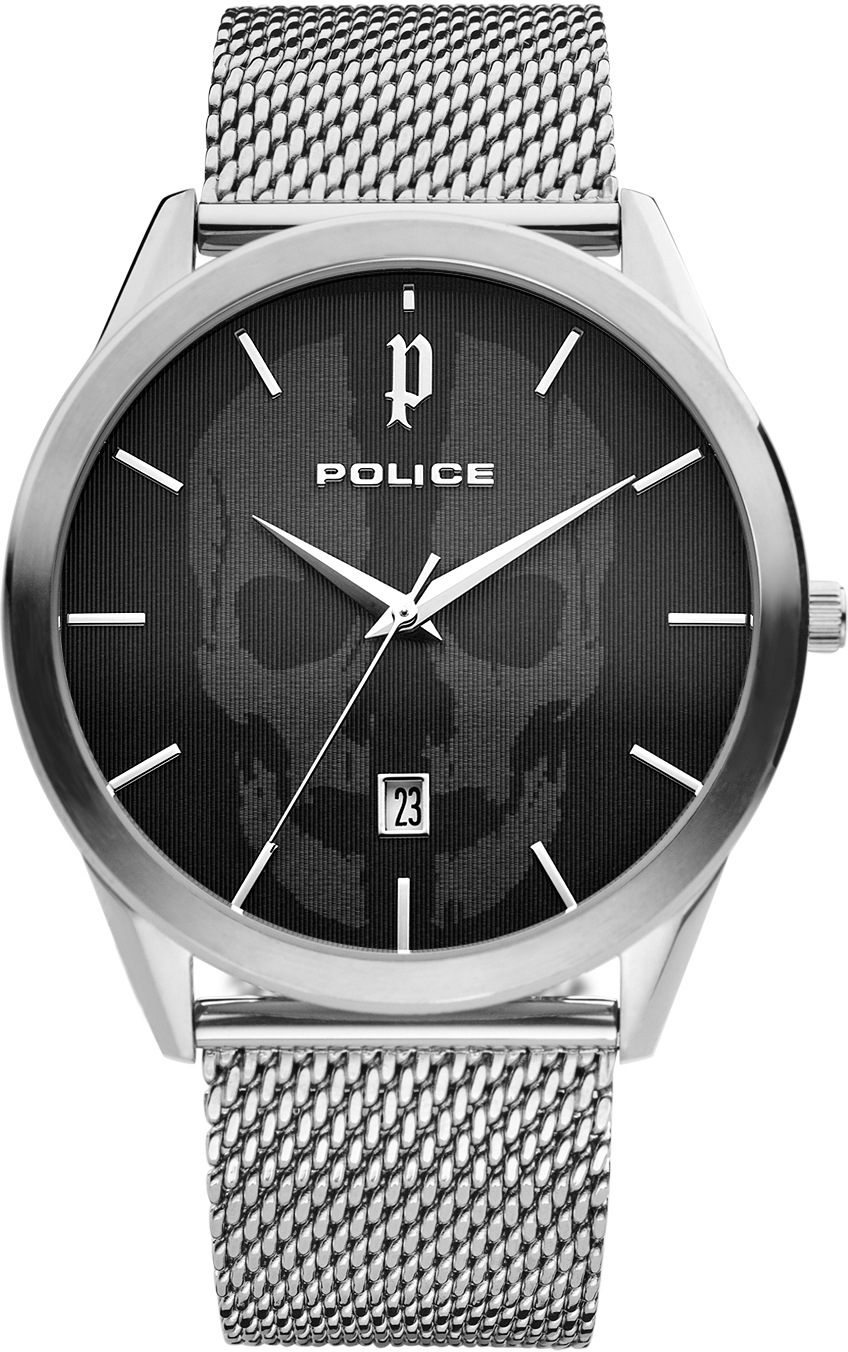 Police Quarzuhr »Patriot, PL15305JS.02MMA«, Armbanduhr, Herrenuhr, Datum
