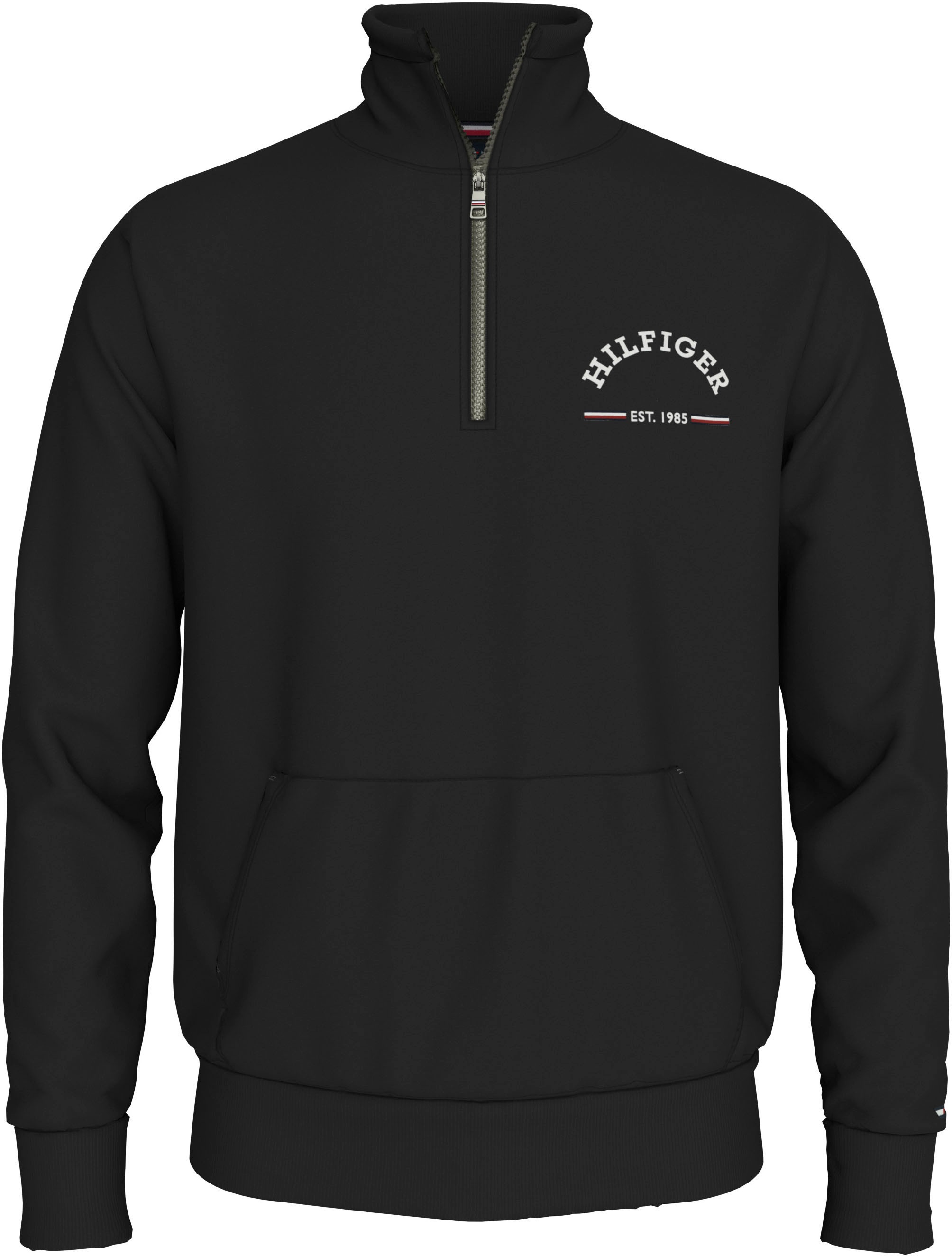 Tommy Hilfiger Sweatshirt »ROUNDALL STAND COLLAR ZIP«, mit Stehkragen und Reißverschluss