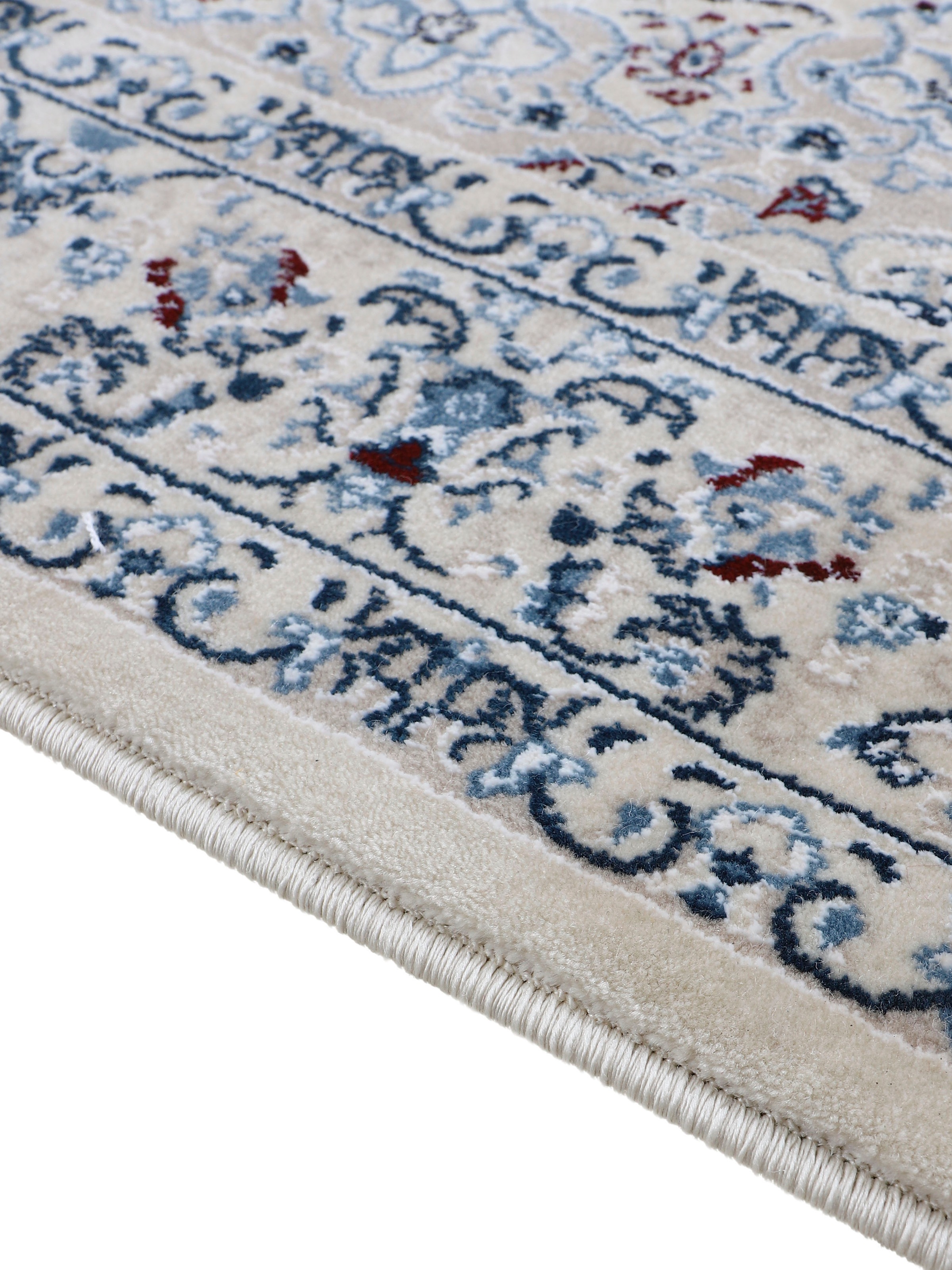 carpetfine Teppich »Nain Diane,  auch als Läufer«, rechteckig, 8 mm Höhe, Kurzflor mit Fransen, Vintage Orient Look, Wohnzimmer