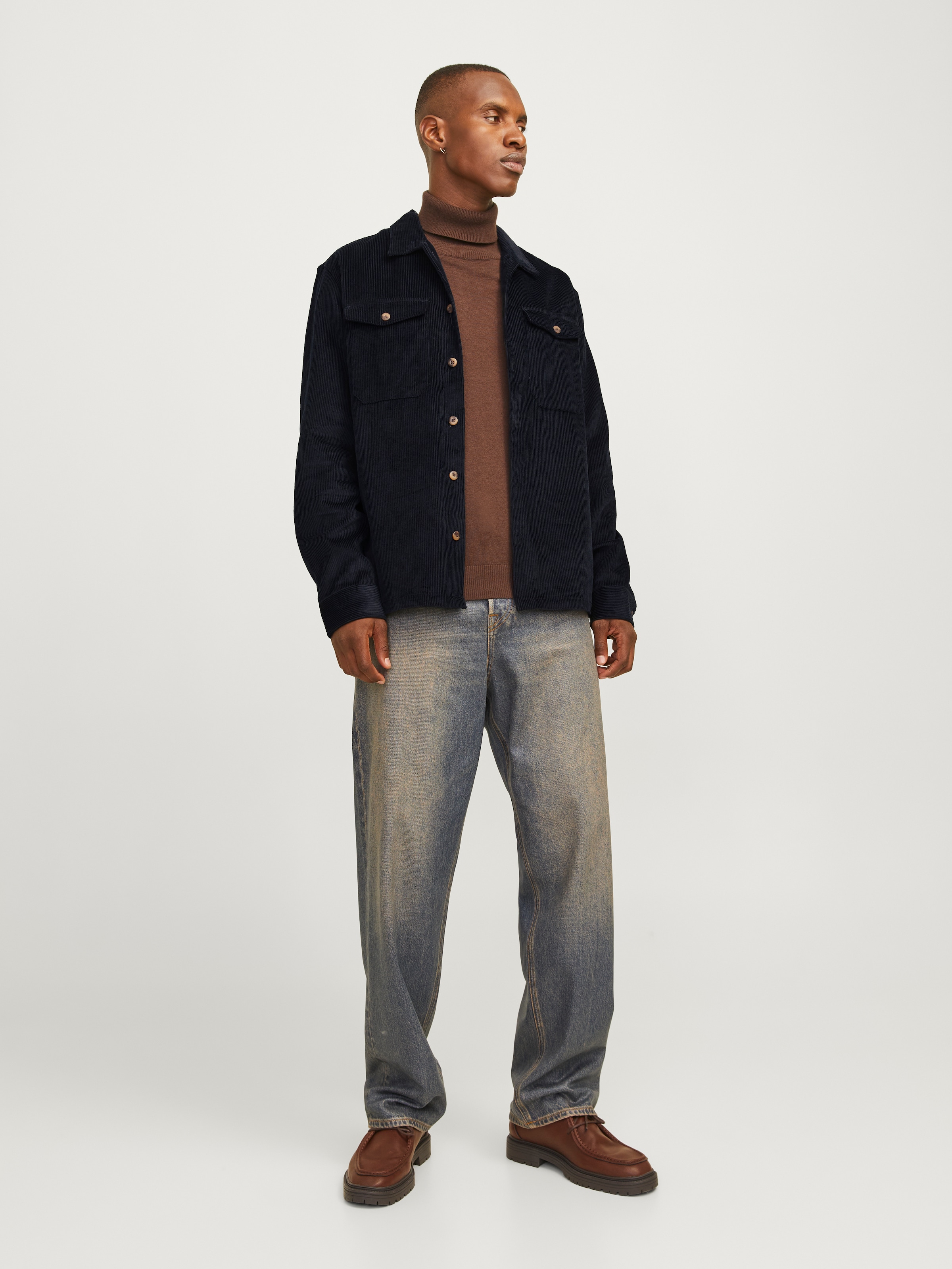 Jack & Jones Langarmhemd »JJEEDDIE CORDUROY OVERSHIRT LS SN«