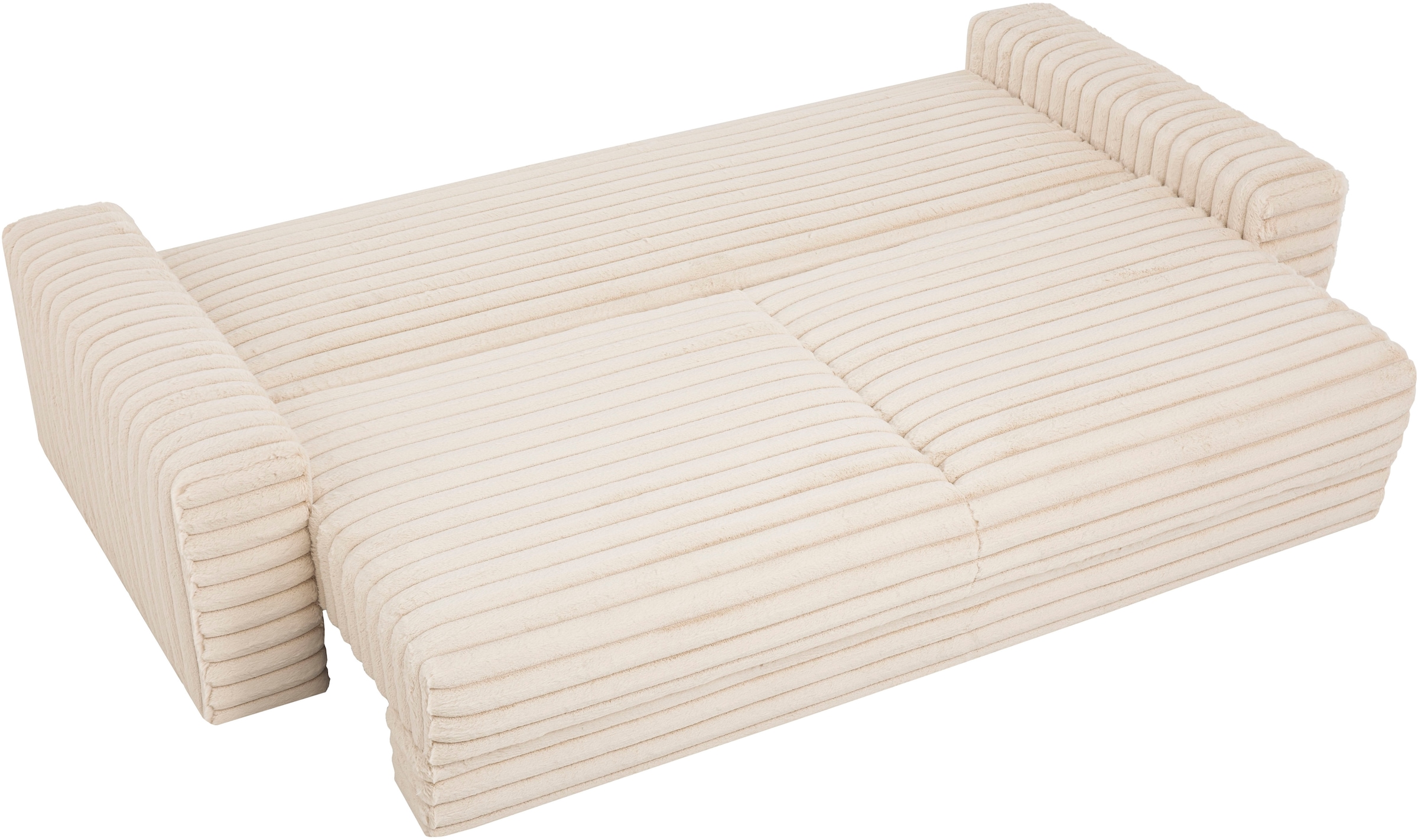 LeGer Home by Lena Gercke Schlafsofa »Imoga, Polster mit Schlaffunktion, 3-Sitzer Sofa, Couch mit Bettkasten«, in modernen Farben und Stoffen, Bettfunktion, Liegefläche: 200x150 cm