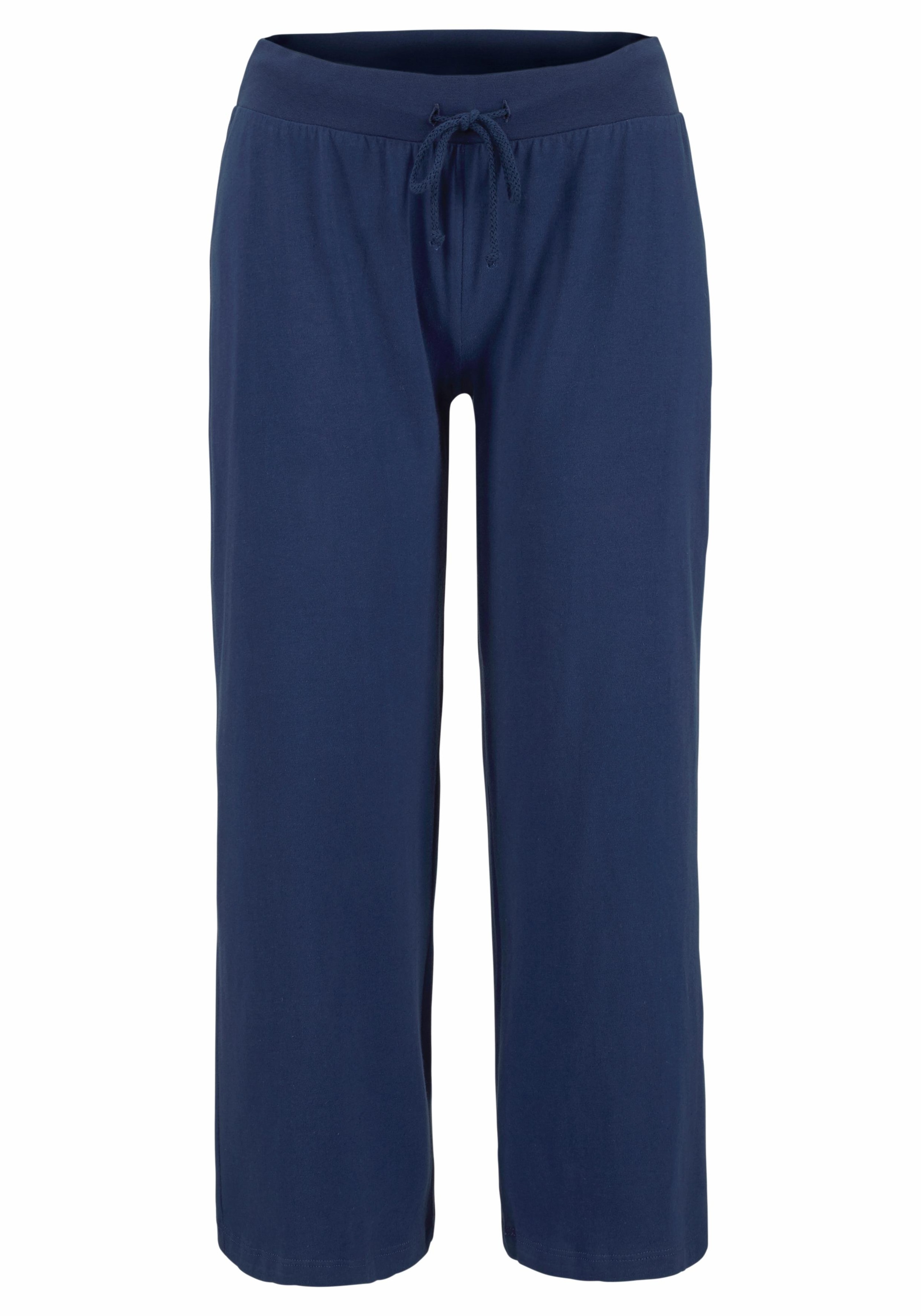 Beachtime 7/8-Strandhose, aus weichem Jersey, Wide-Leg, Jogginghose, Relaxhose