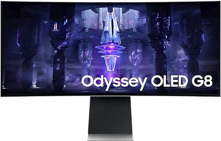 Samsung Curved-Gaming-OLED-Monitor »Odyssey OLED G8SB S34BG850SU«, 86 cm/34 Zoll, 3440 x 1440 px, 4K Ultra HD, 0,1 ms Reaktionszeit, 175 Hz, 0.03ms GTG