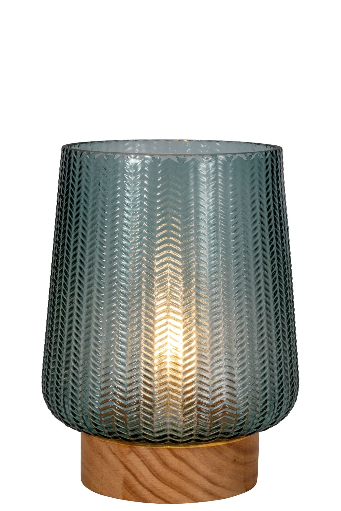 Pauleen LED Tischleuchte »Pretty Glamour mobile Türkis/Holz«, 1 flammig, Leuchtmittel E27 | Leuchtmittel wechselbar, E27, Timer Batterie