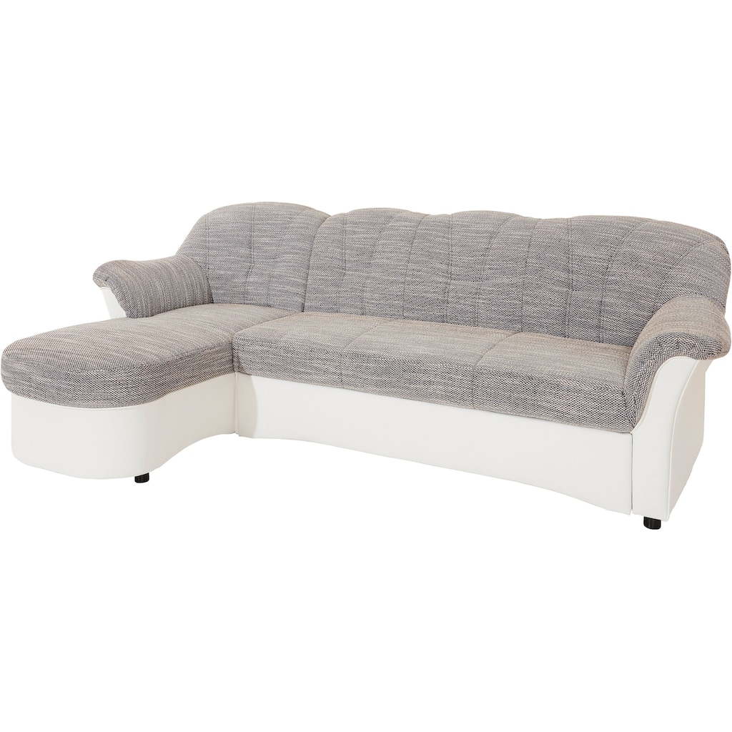 DOMO collection Ecksofa »Flores Schlafsofa, B/T/H: 233/142/86 cm, L-Form«