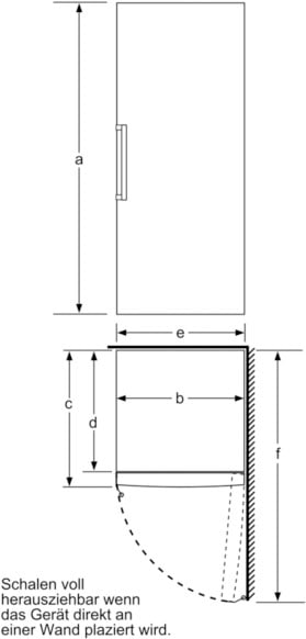 BOSCH Gefrierschrank »GSN54AWDV«, 6, 176 cm mit Jahren 70 3 Garantie XXL hoch, cm breit