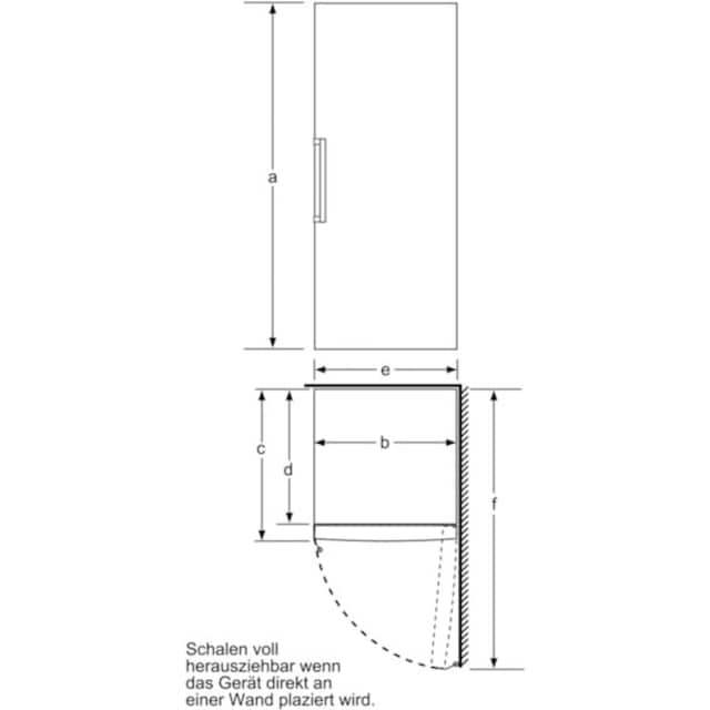 BOSCH Gefrierschrank »GSN54AWDV«, 6, 176 cm hoch, 70 cm breit mit 3 Jahren  XXL Garantie