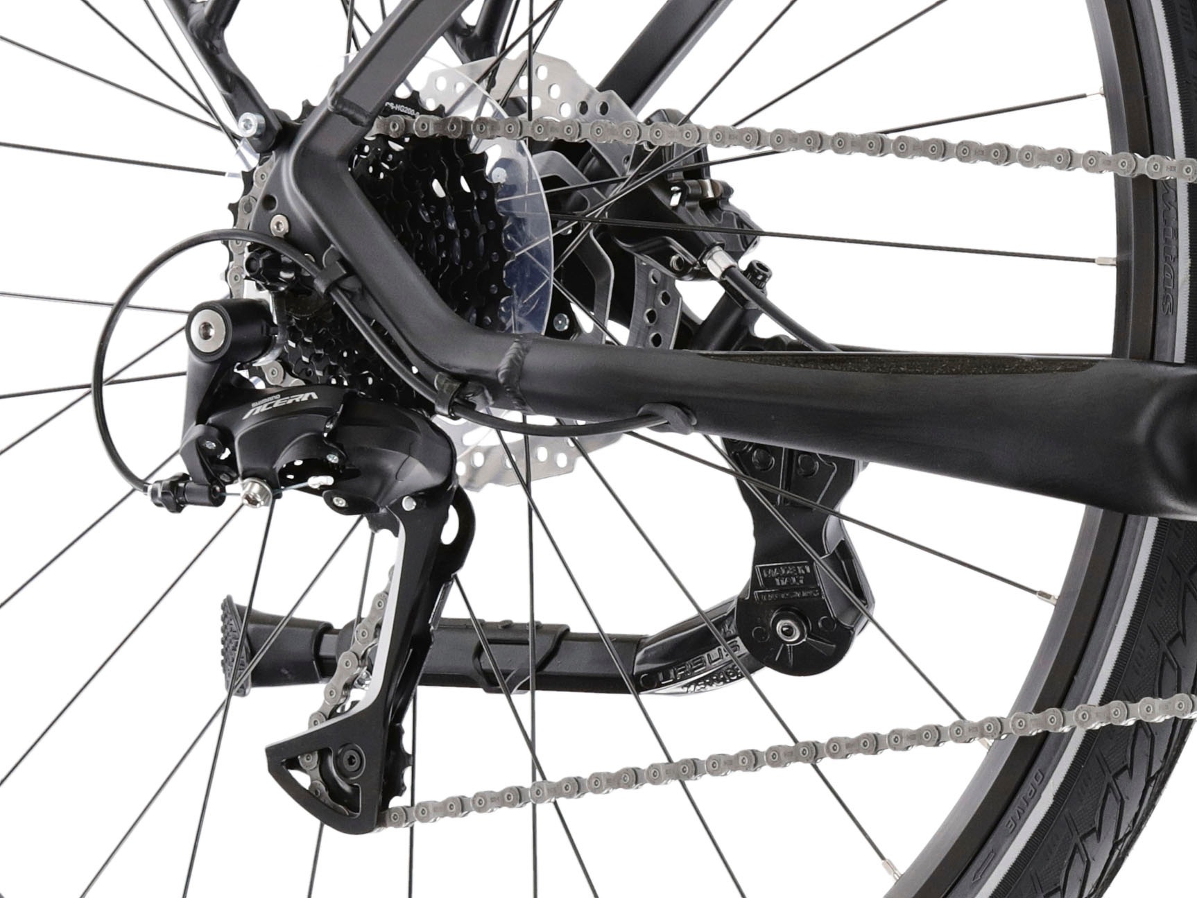 Kross E-Bike »E-Trekkingrad Trans Hybrid 4.0 28 Zoll schwarz«, 9 Gang, Shimano, Acera T3000, Mittelmotor 250 W, Pedelec, Elektrofahrrad für Herren