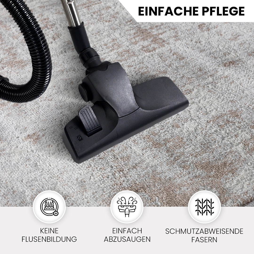 Livabliss Teppich »WAMBA« rechteckig 10 mm Höhe Moderner Designerteppich in Marmor Optik, Kurzflor Wohnzimmerteppich