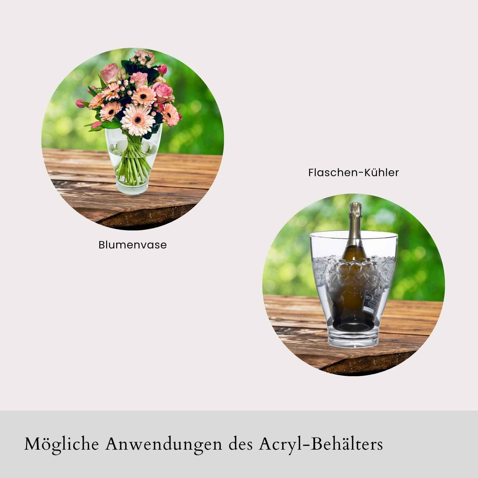 COOTAB Cooler Table Beistelltisch »Beistelltisch mit Acryl-Kühler Milano 40 cm«