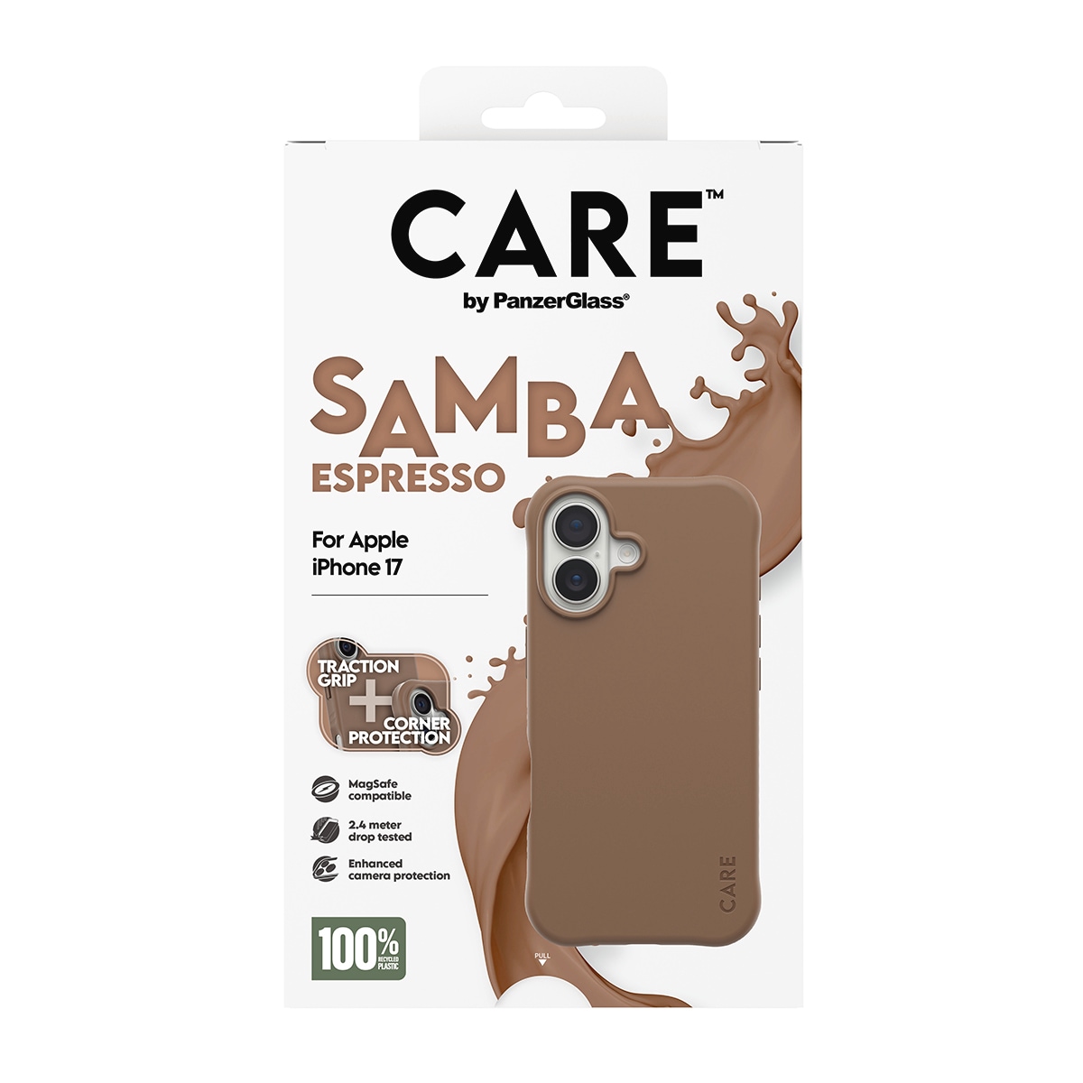 CARE by PanzerGlass Handyhülle »Samba MagSafe Case für Apple iPhone 17« Smartphones Backcover, Schutzhülle, Handyschutzhülle, Case, Schutzcase, stoßfest