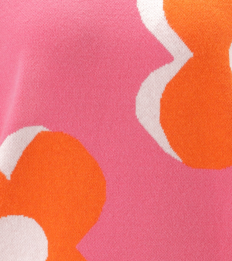 Aniston SELECTED Strickpullover mit trendiger Blumenblüten-Jacquardmusterung - NEUE KOLLEKTION