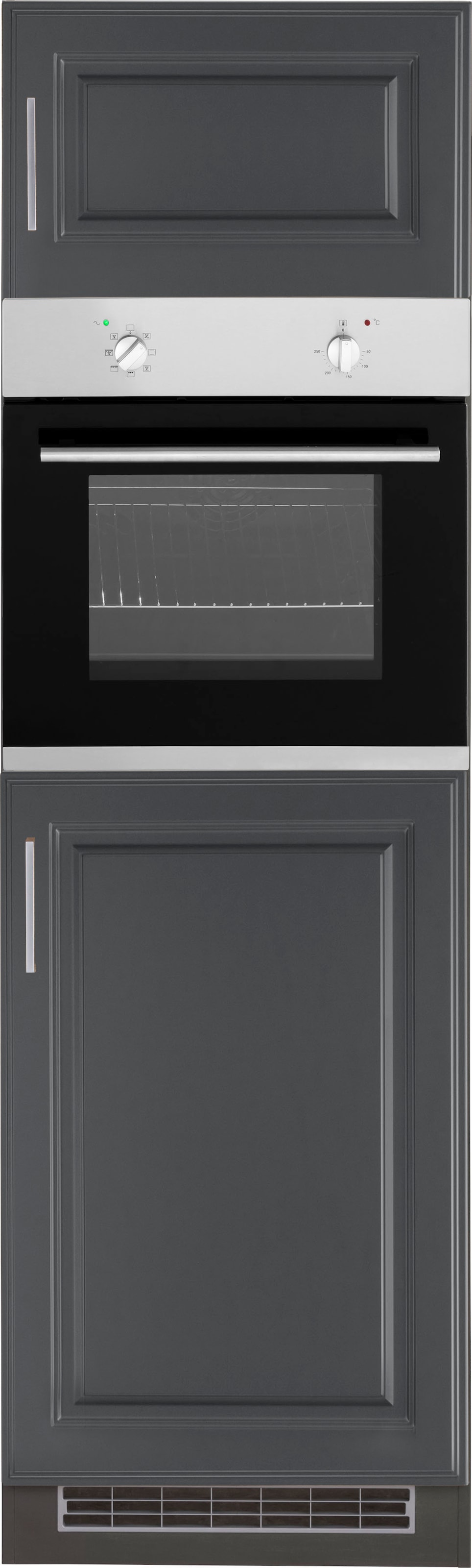 KOCHSTATION Backofen/Kühlumbauschrank »KS-Stockholm« hochwertige MDF-Fronten