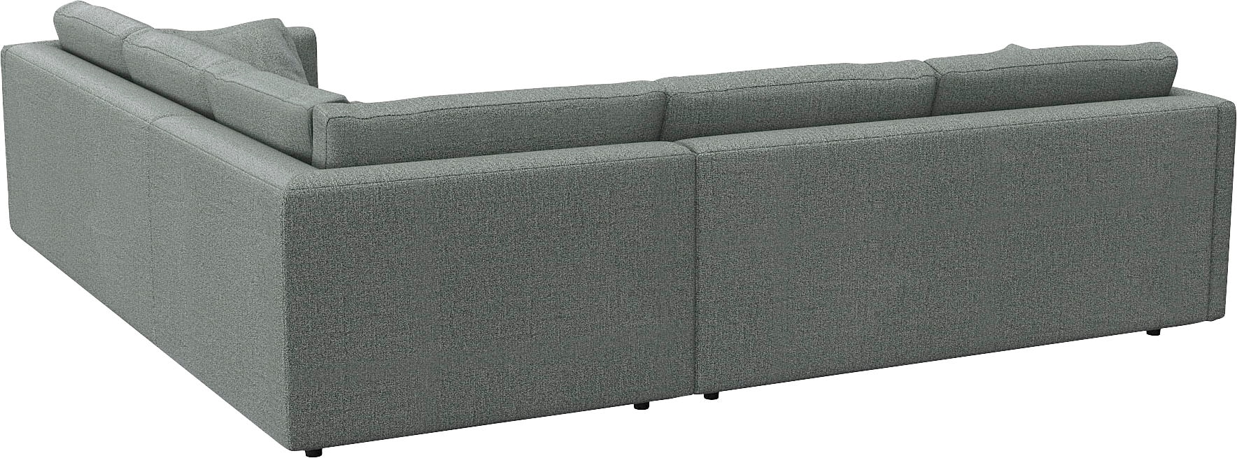 FLEXLUX Ecksofa »Lovane gleichschenklig, bequem und komfortabel«, Weich & anschmiegsam, große Sitztiefe auf Kaltschaum, Dekokissen inkl.