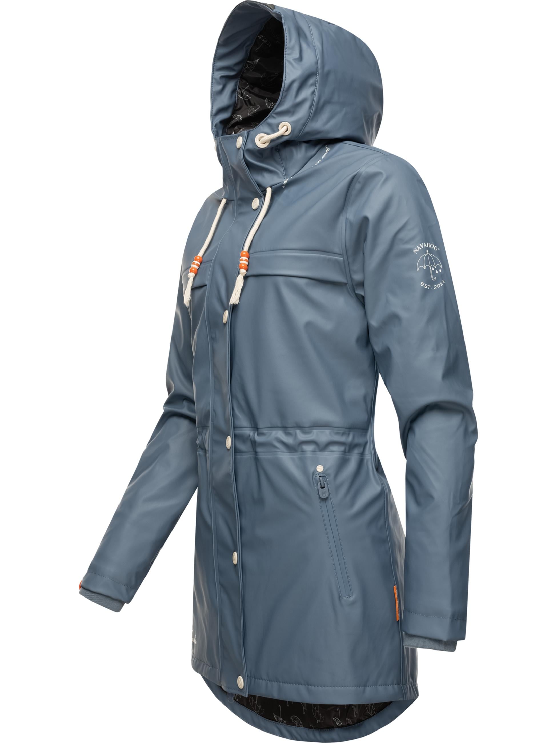 Navahoo Regenmantel »Regenmantel Rainy Forest«, modischer Damen Outdoor Regenparka