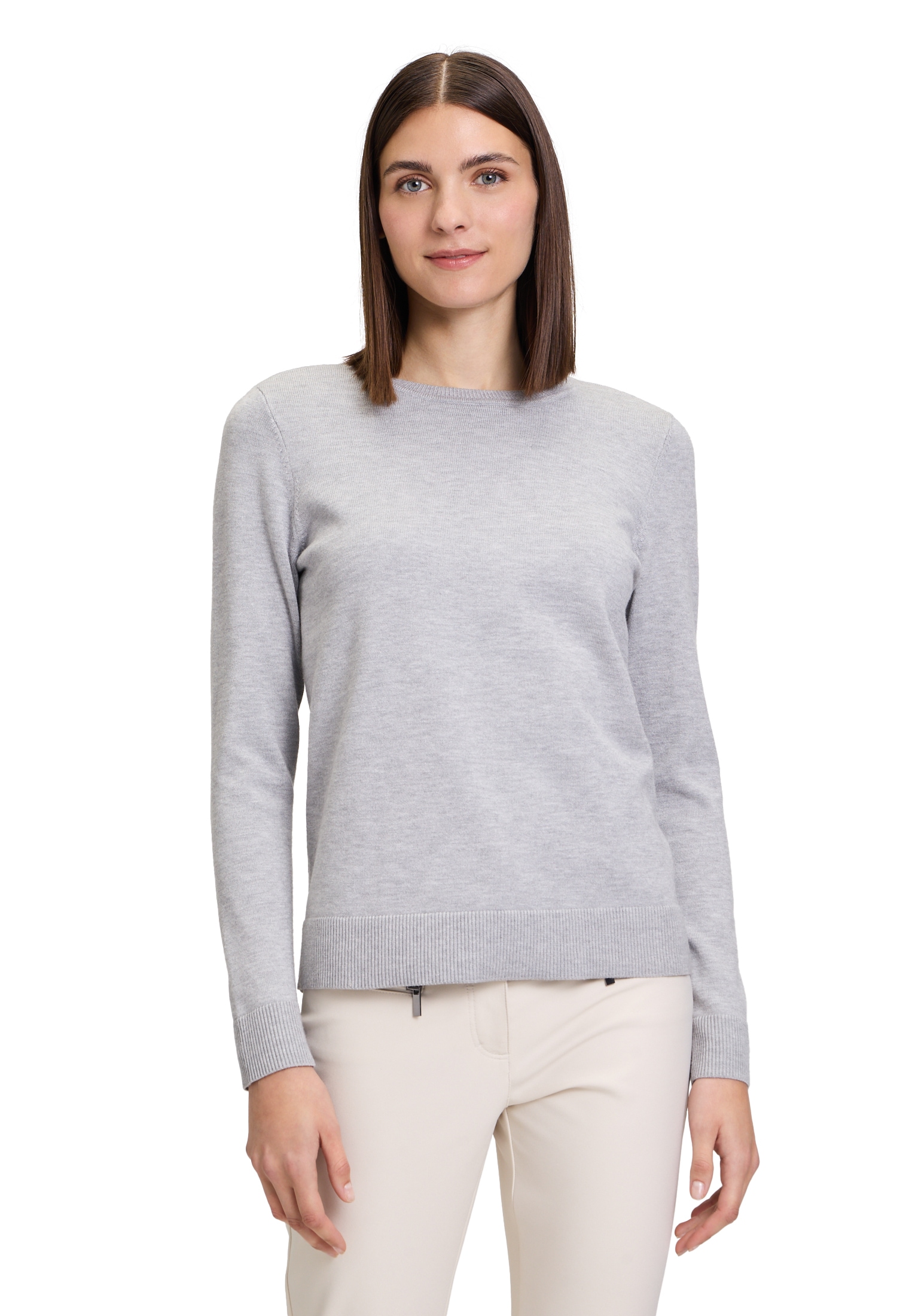 Betty Barclay Rundhalspullover »Basic-Strickpullover mit Rundhalsausschnitt«