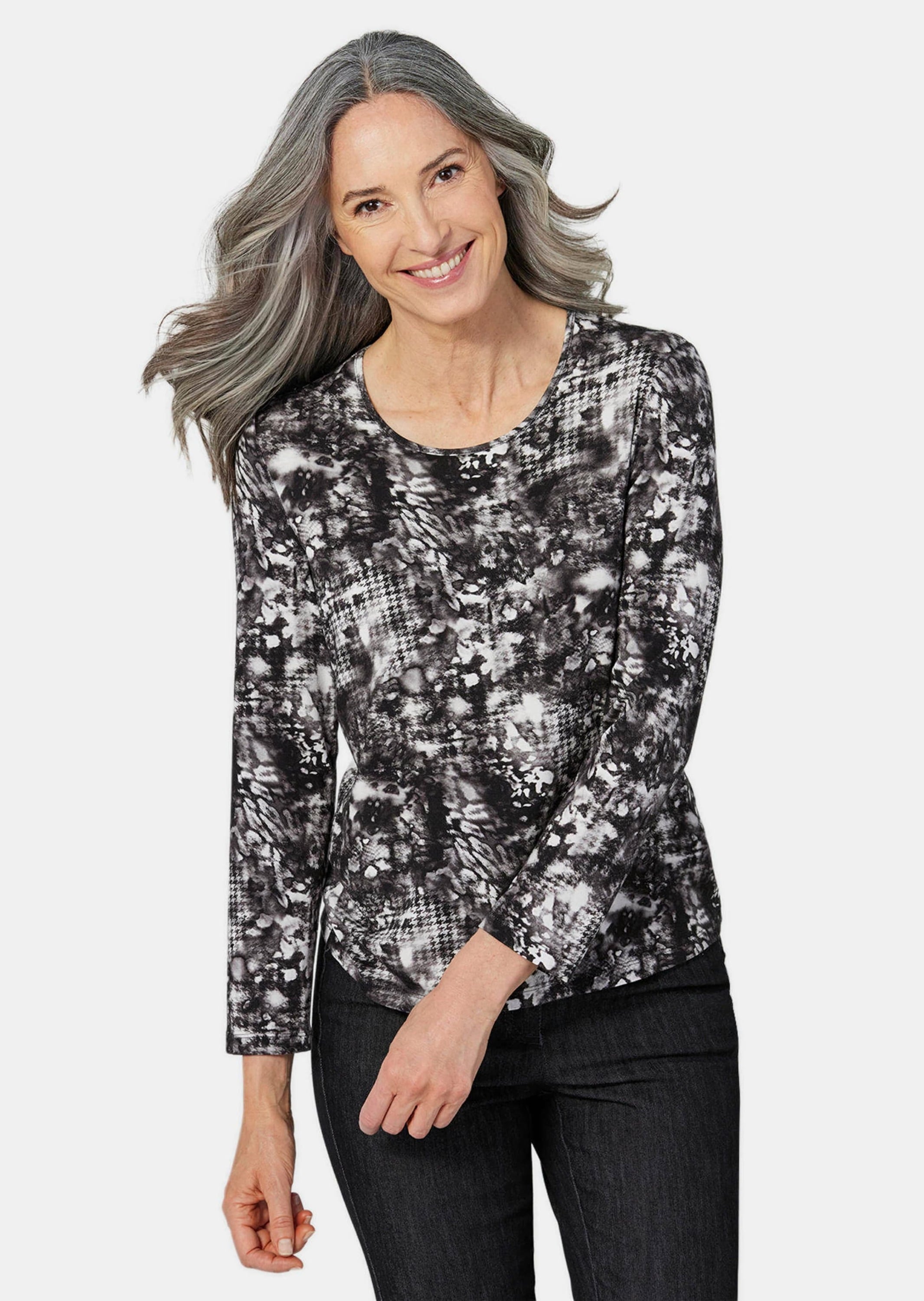 GOLDNER Print-Shirt »Langarmshirt Langarmshirt mit Druck«
