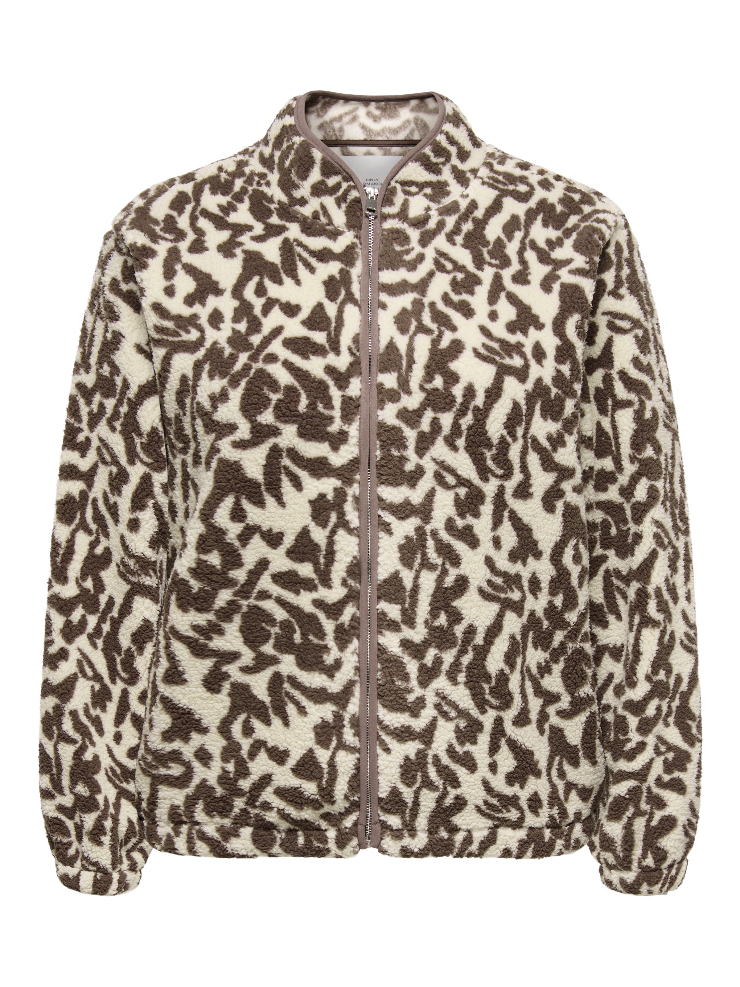 ONLY CARMAKOMA Fleecejacke »CARNEW DALLAS L/S HIGHNECK JCKT SWT OTW« Polyester