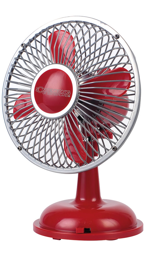 Sonnenkönig Tischventilator »Retro Fan rot«