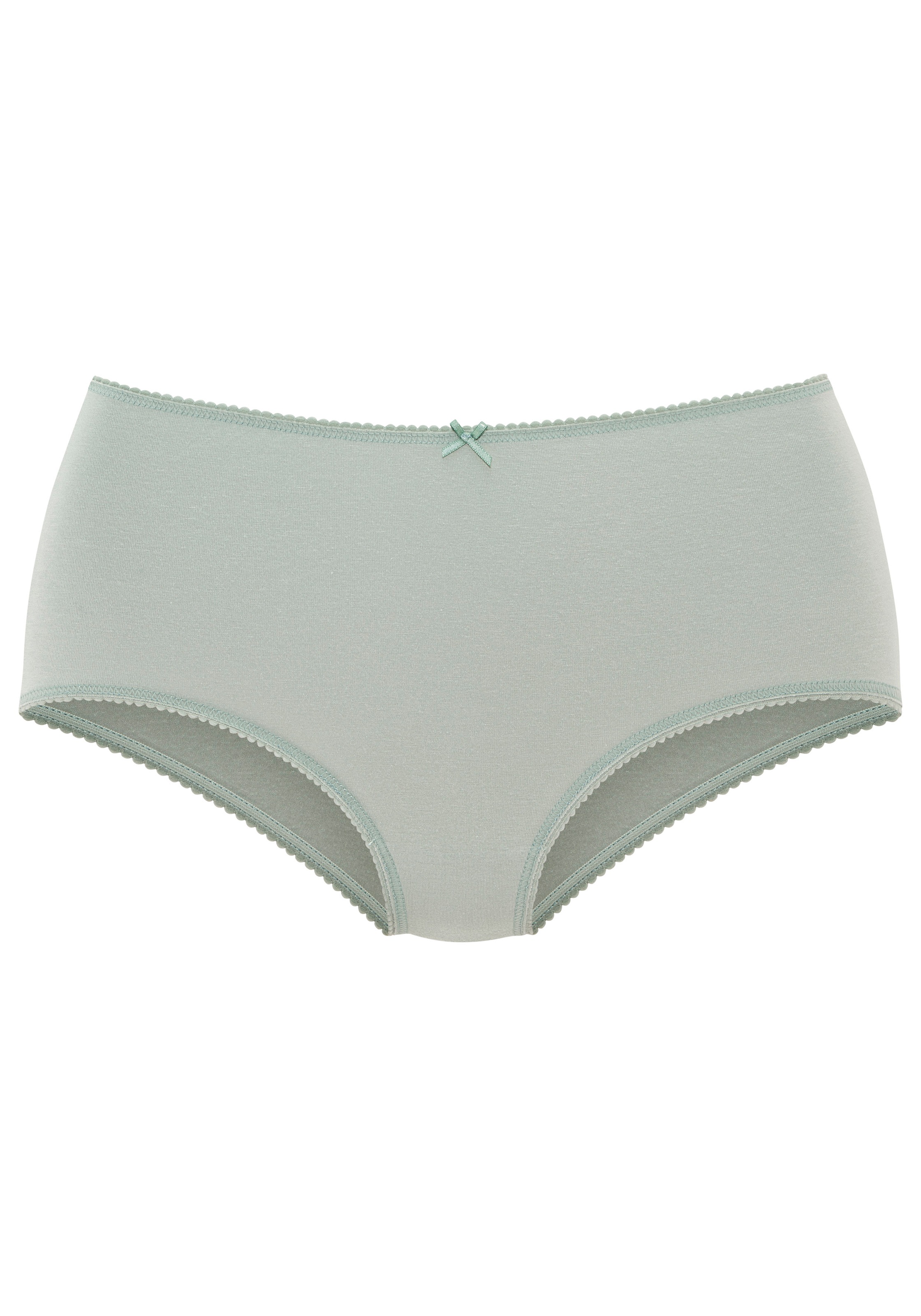 Vivance Taillenslip 5er Pack,  mit kleiner Häkelkante, elastische Baumwollmischung