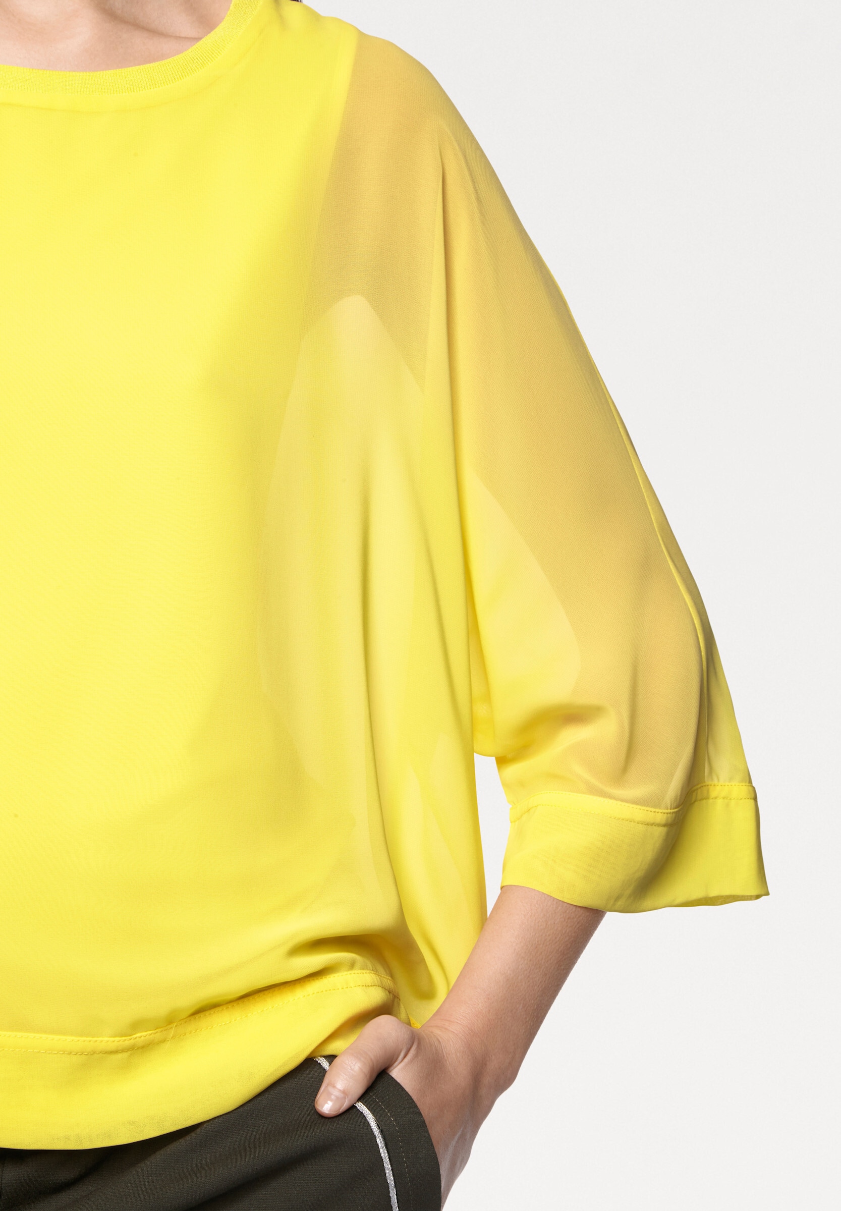 heine Blusenshirt »Blusenshirt Blusenshirt mit Fledermausärmeln«