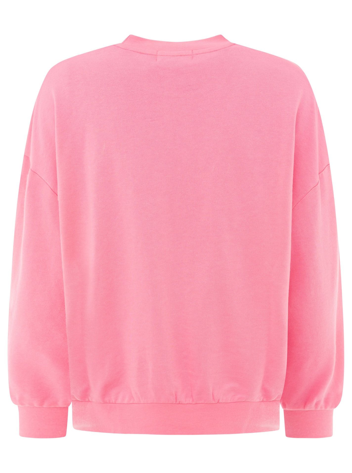 Zwillingsherz Sweatshirt »"Feel Good Club"«, Rundhals, kleine Stickerei vorne
