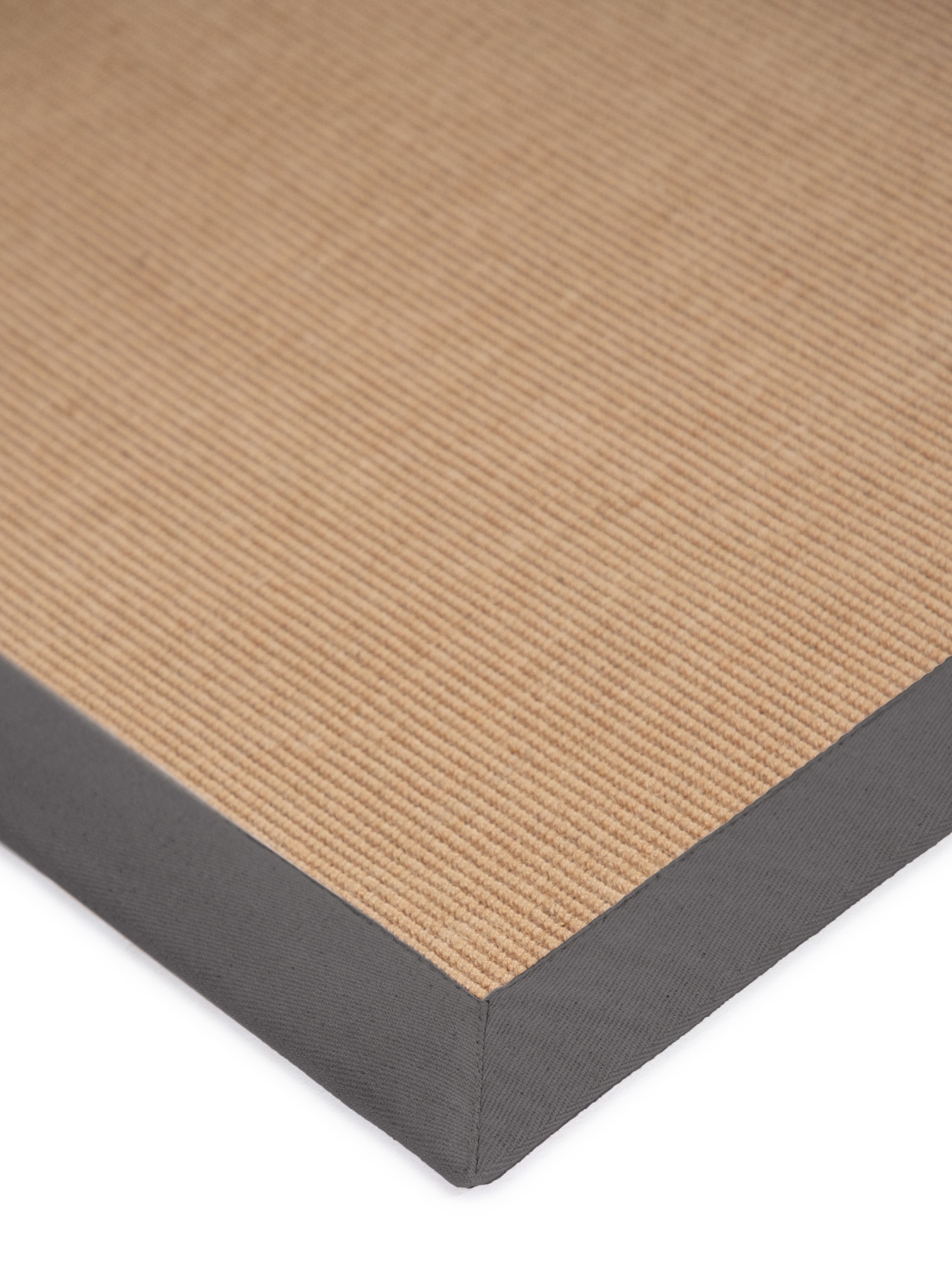 carpetfine Sisalteppich »Sisal  ,    auch als Läufer erhältlich« rechteckig 5 mm Höhe mit farbiger Bordüre, Anti Rutsch Rückseite, viele Größen, Wohnzimmer