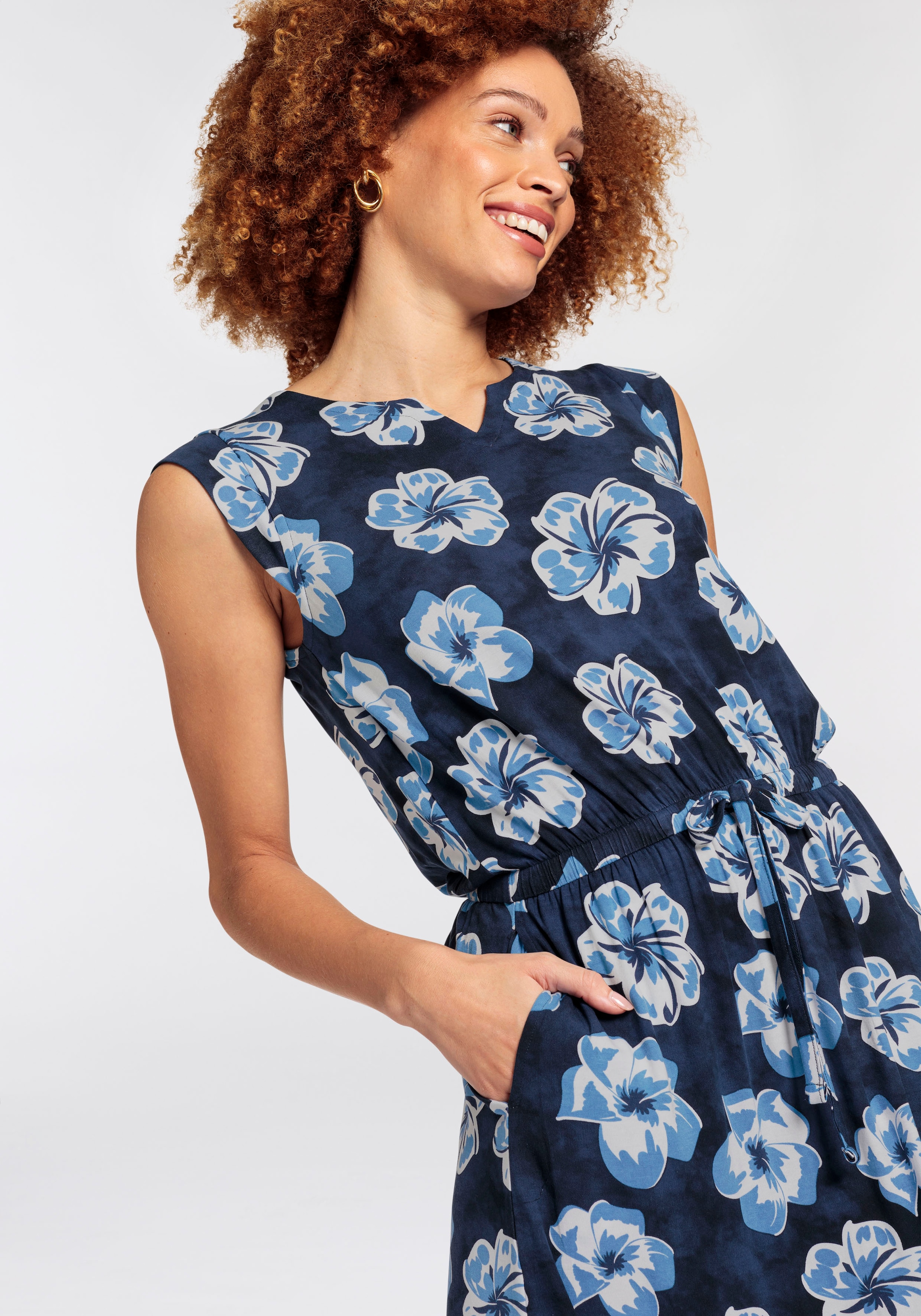 Boysen's Maxikleid, mit maritimen Floral-Alloverdruck - NEUE KOLLEKTION