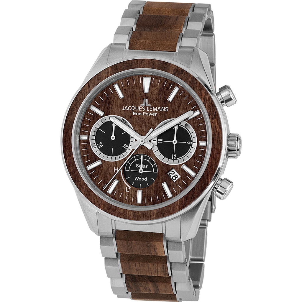 Jacques Lemans Chronograph »Eco Power Solar Wood, 1-2115J«