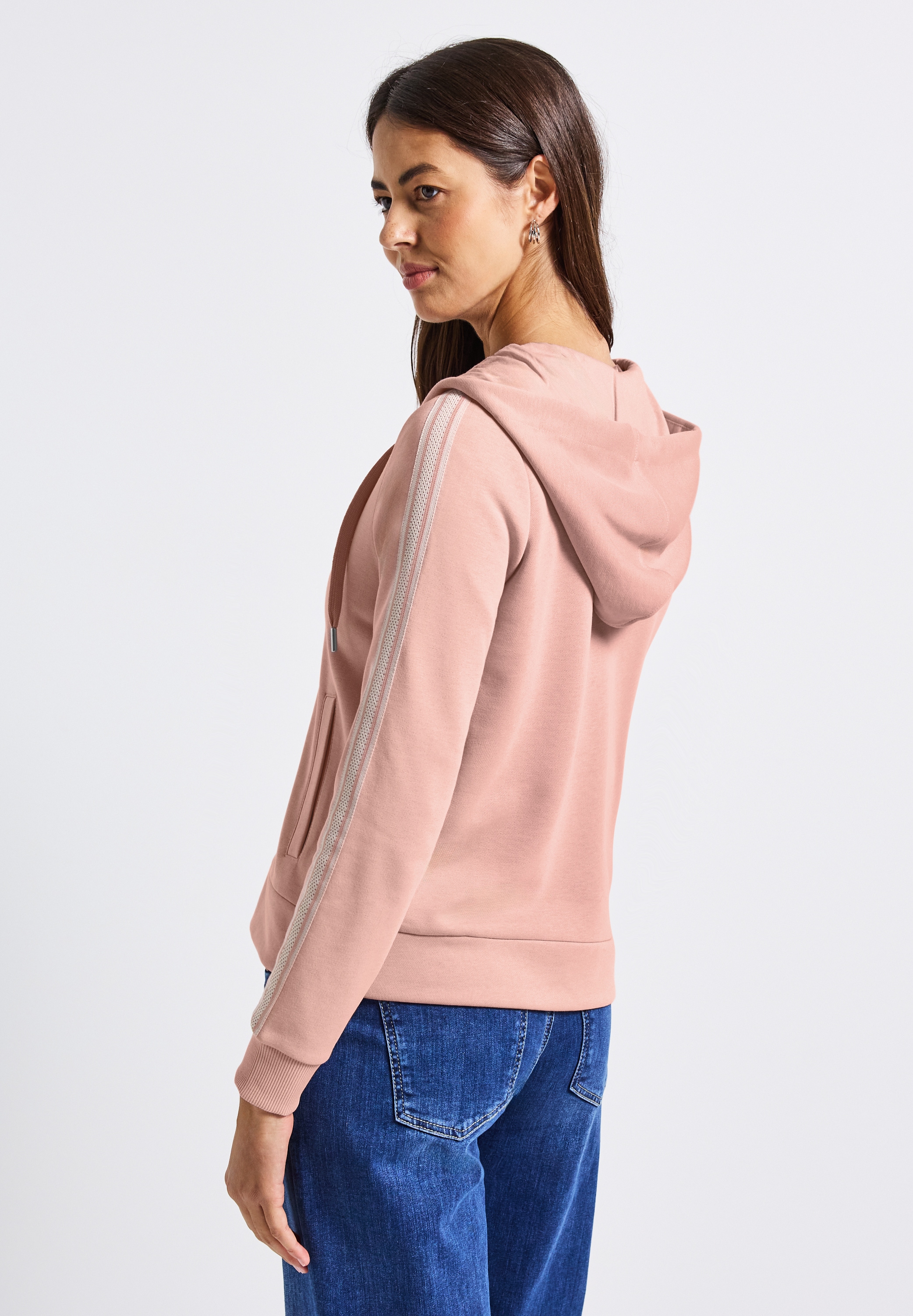 STREET ONE Kapuzensweatshirt , mit Gallon Streifen
