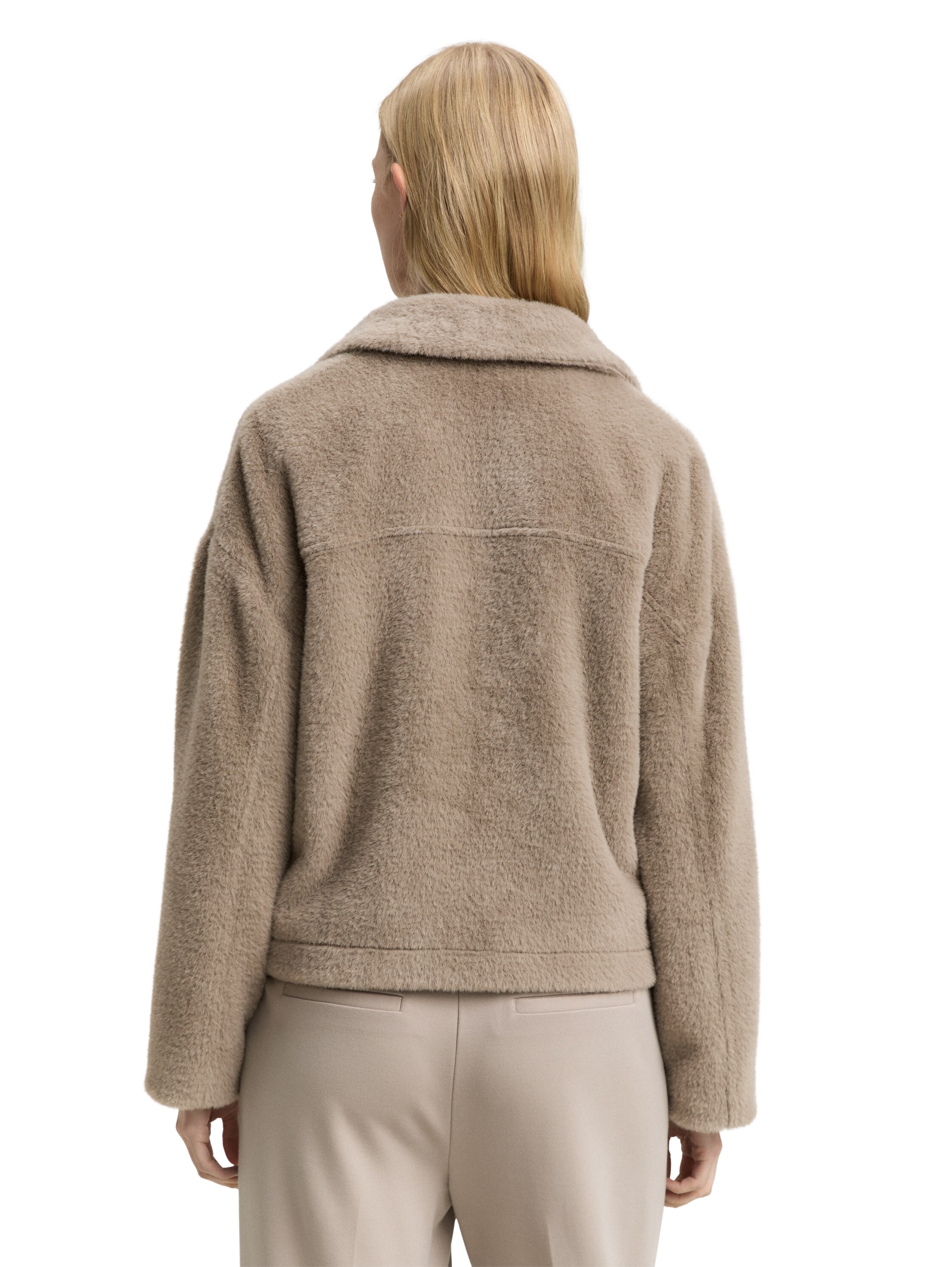 TOM TAILOR Bouclèjacke, mit Taschen