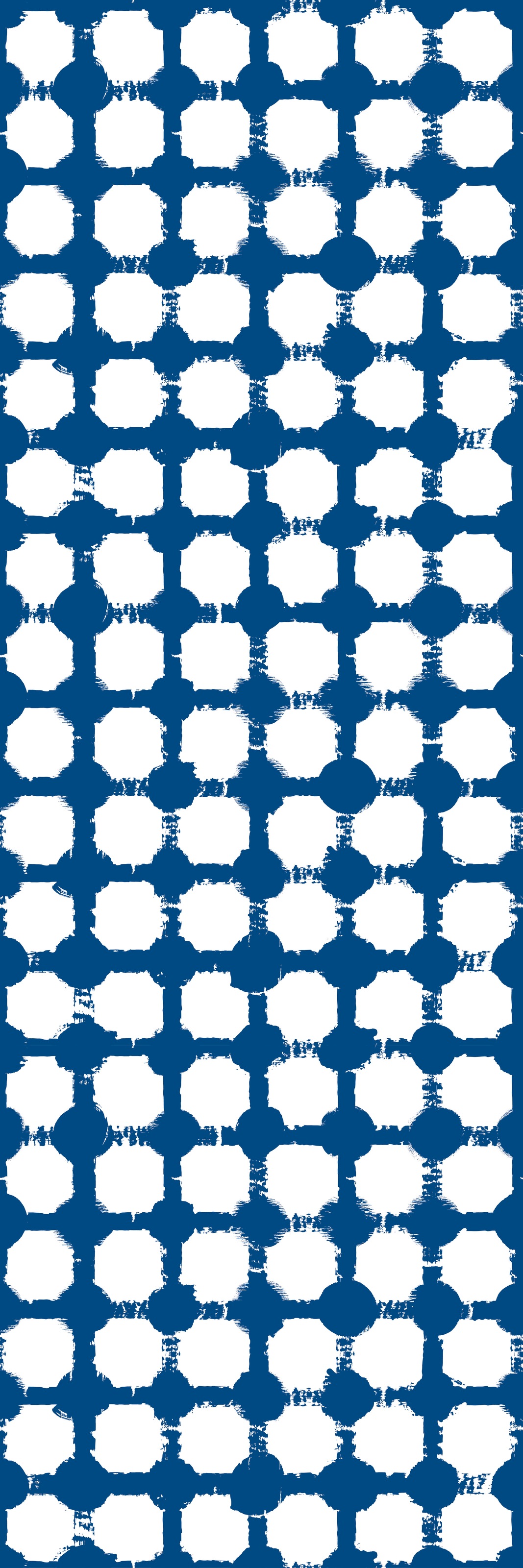 queence Vinyltapete »Muster-Blau« 3D-Optik | Motiv | bedruckt | gemustert | gepunktet glatt 90x250cm, selbstklebend, kinderleichte Anbringung, , Sticker