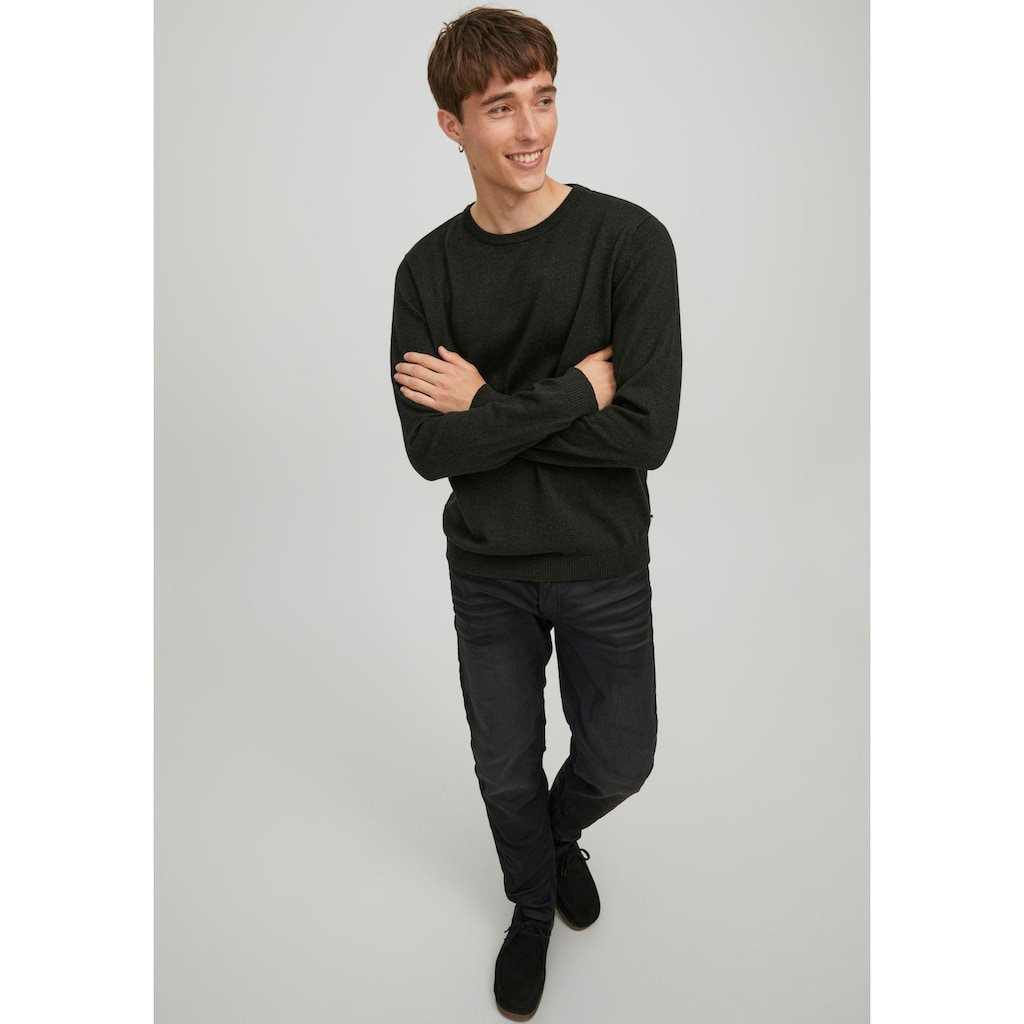 Jack & Jones Rundhalspullover »BASIC KNIT CREW NECK«